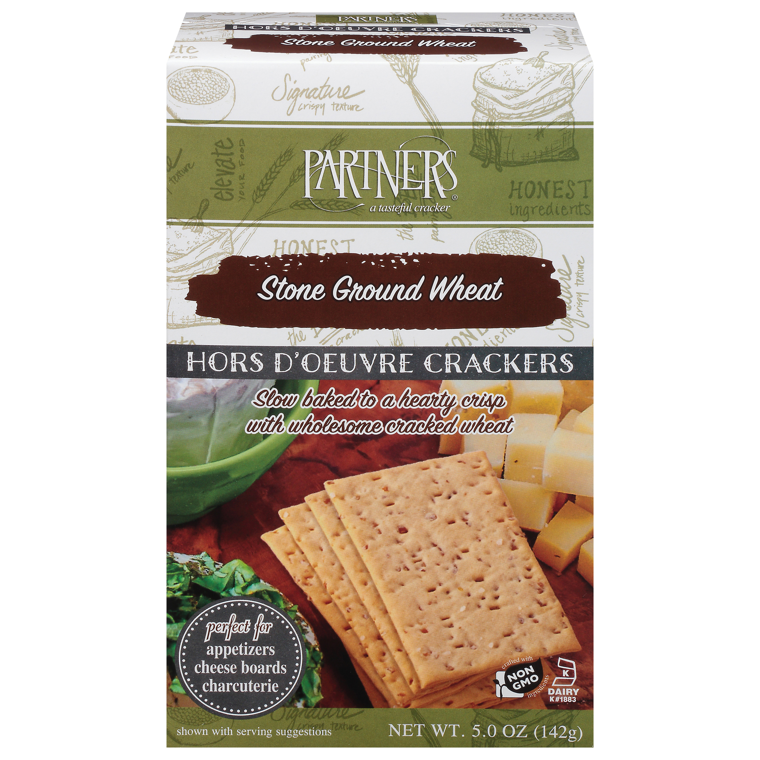 Partners Hors D'oeuvre Stone Ground Wheat Crackers