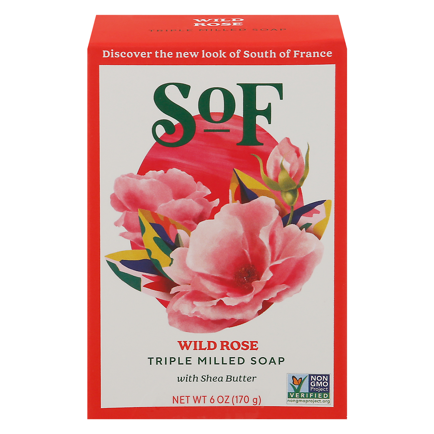 SOF Triple Milled Wild Rose Soap with Shea Butter