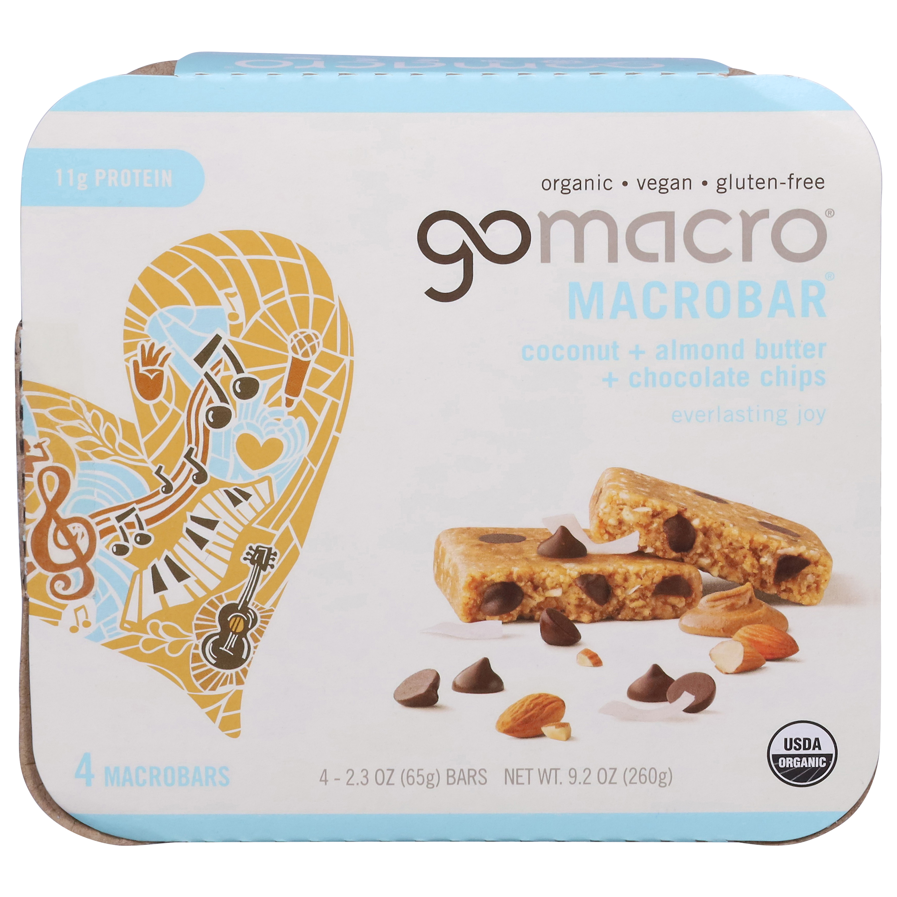 GoMacro Coconut + Almond Butter + Chocolate Chips MacroBars