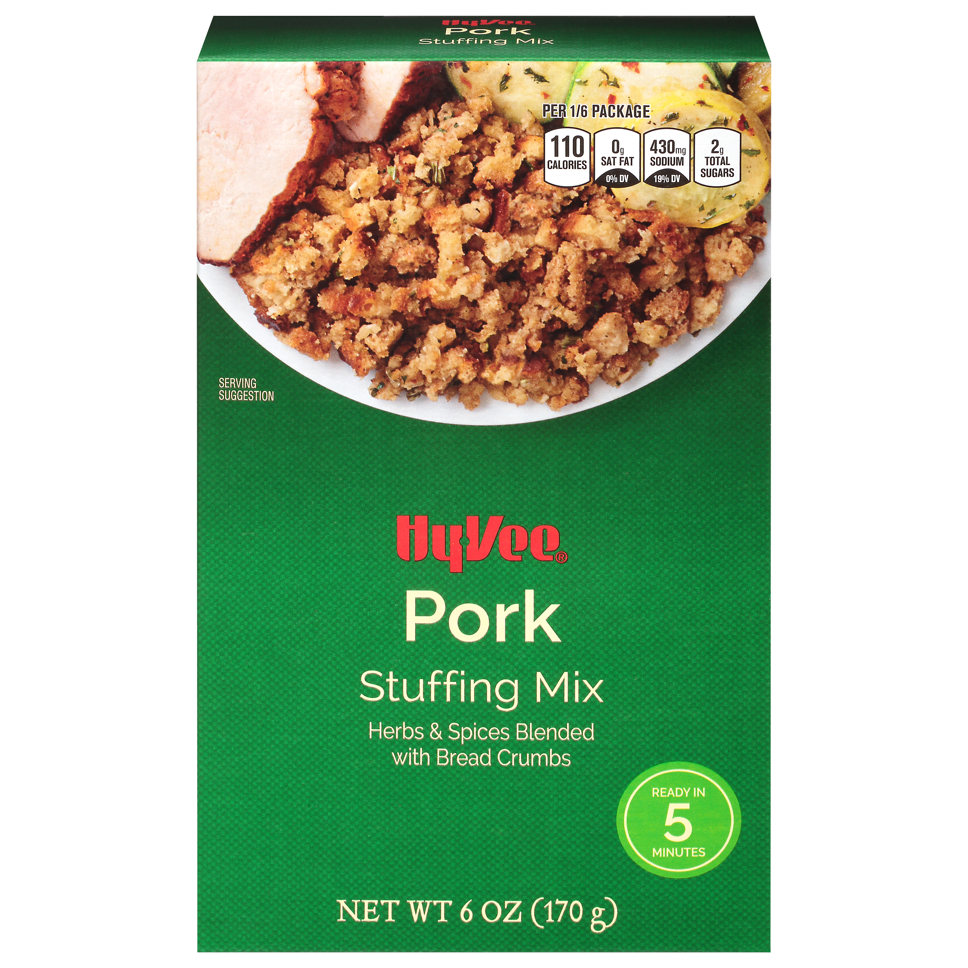 HyVee Pork Stuffing Mix 6 oz