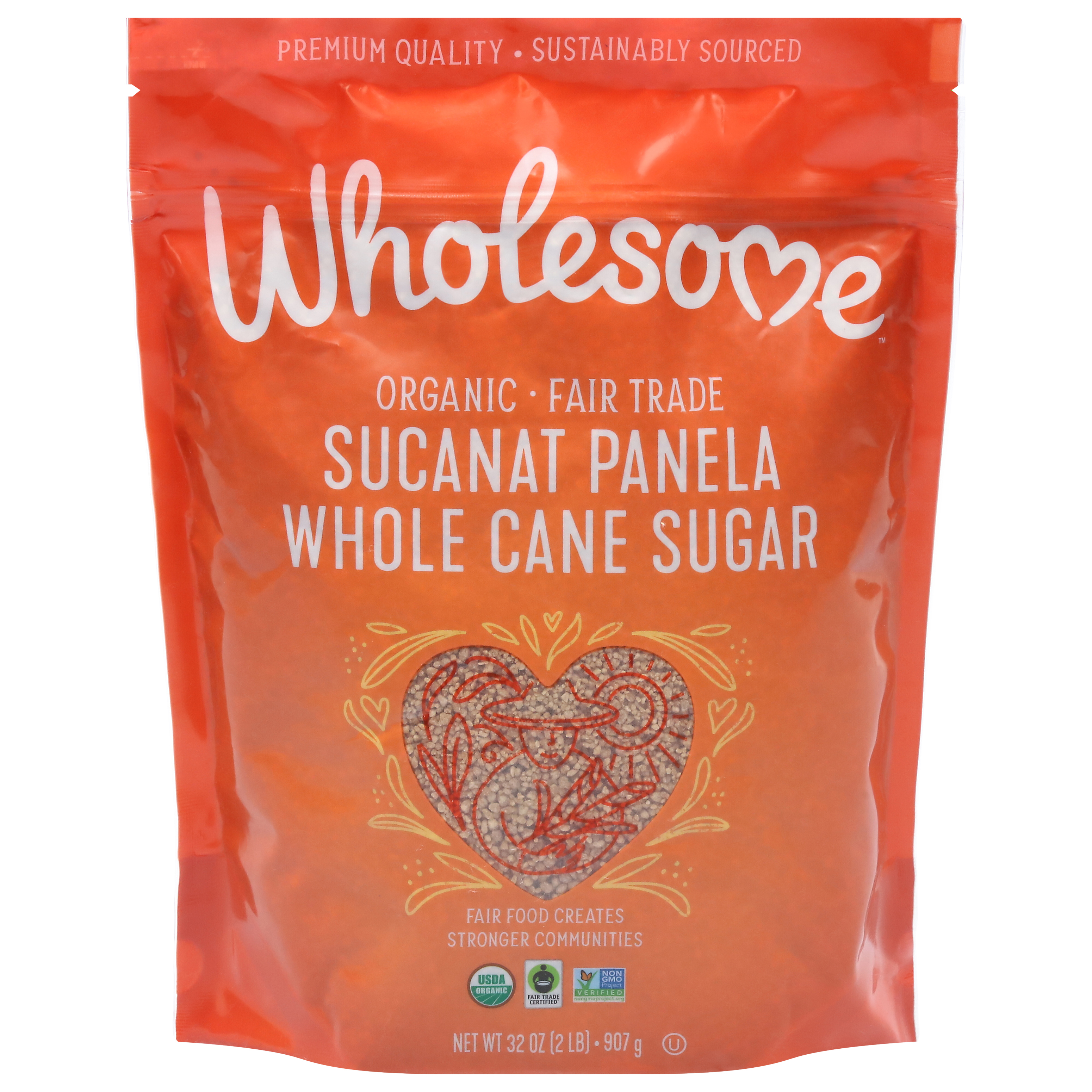 Wholesome Sucanat Panela Whole Cane Organic Sugar