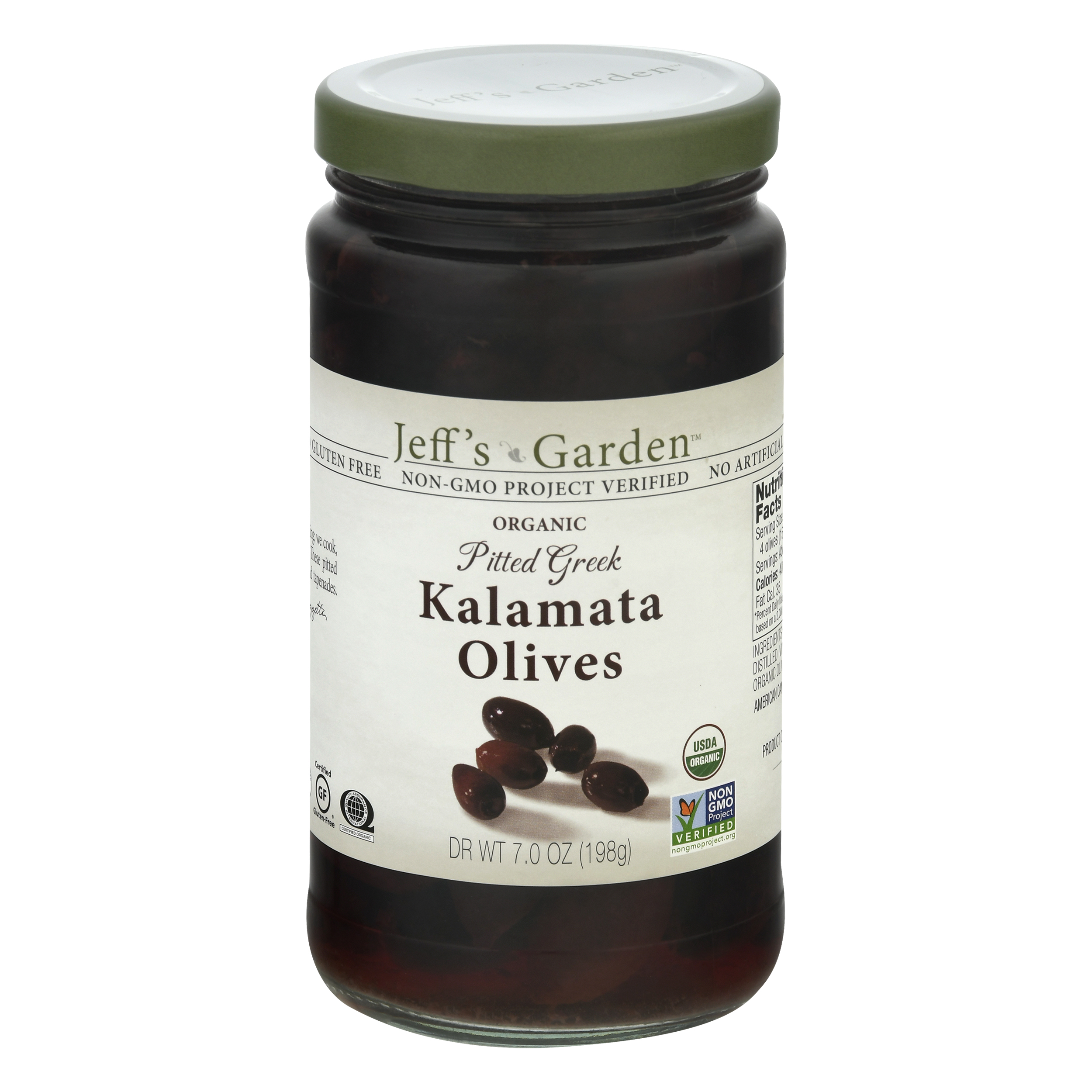 Jeff's Garden Pitted Greek Organic Kalamata Olives