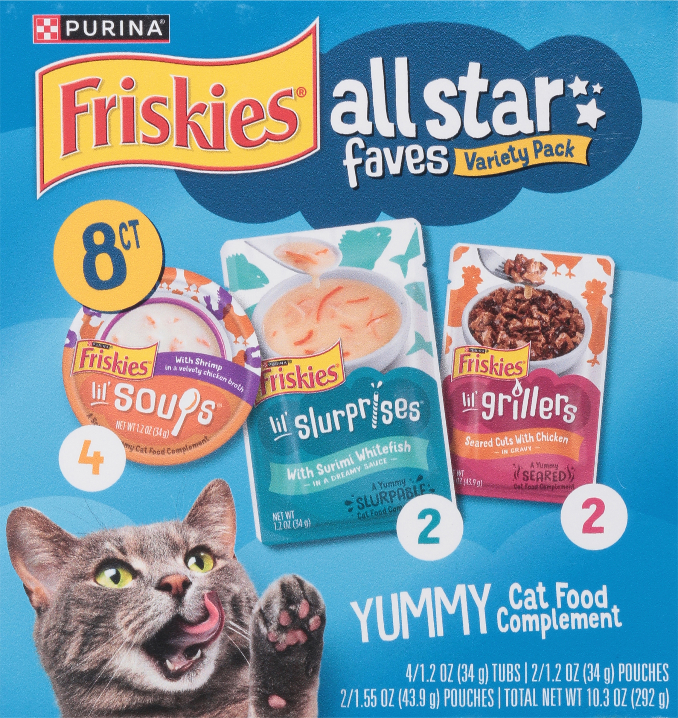 Cat Food Complement, All Star Faves, Variety Pack, 1 Each