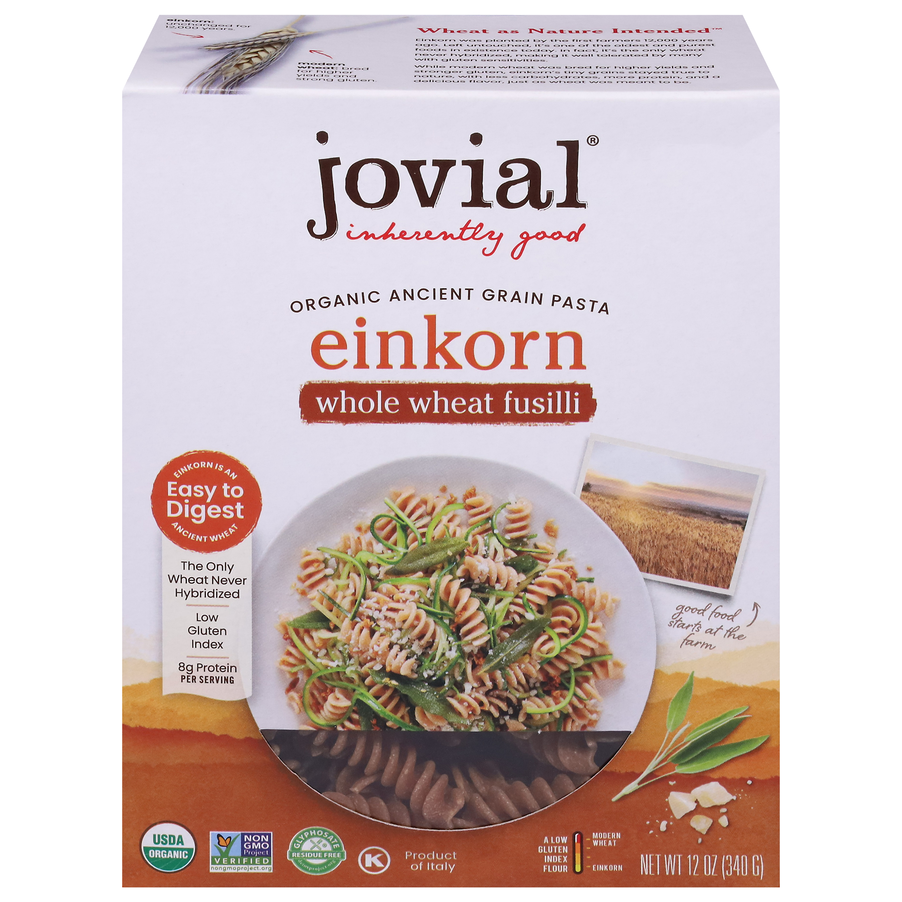 Jovial Einkorn Whole Wheat Fusilli