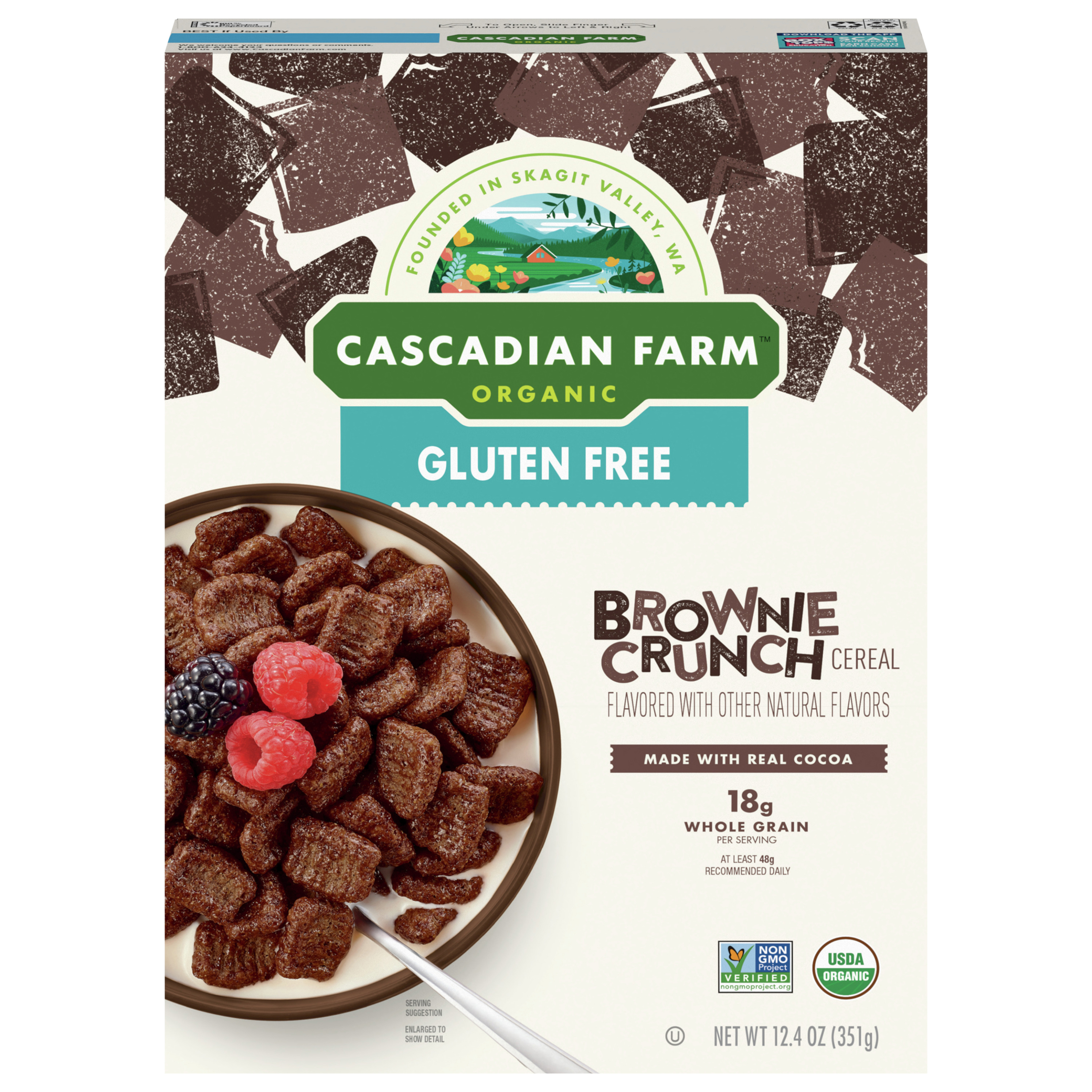 Cascadian Farm Organic Gluten Free Brownie Crunch Cereal, 12.4 oz.