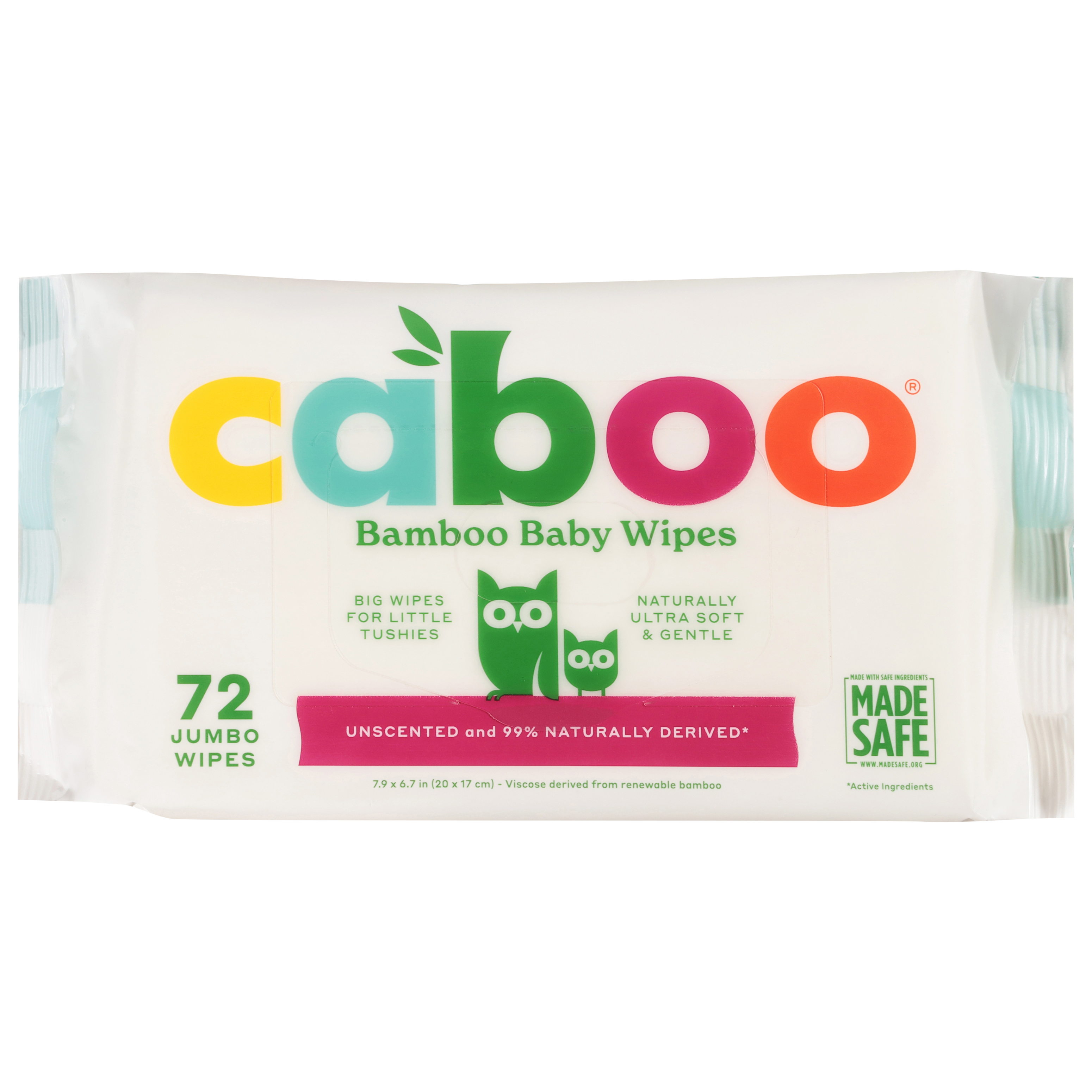 Caboo Unscented Bamboo Baby Wipes Jumbo