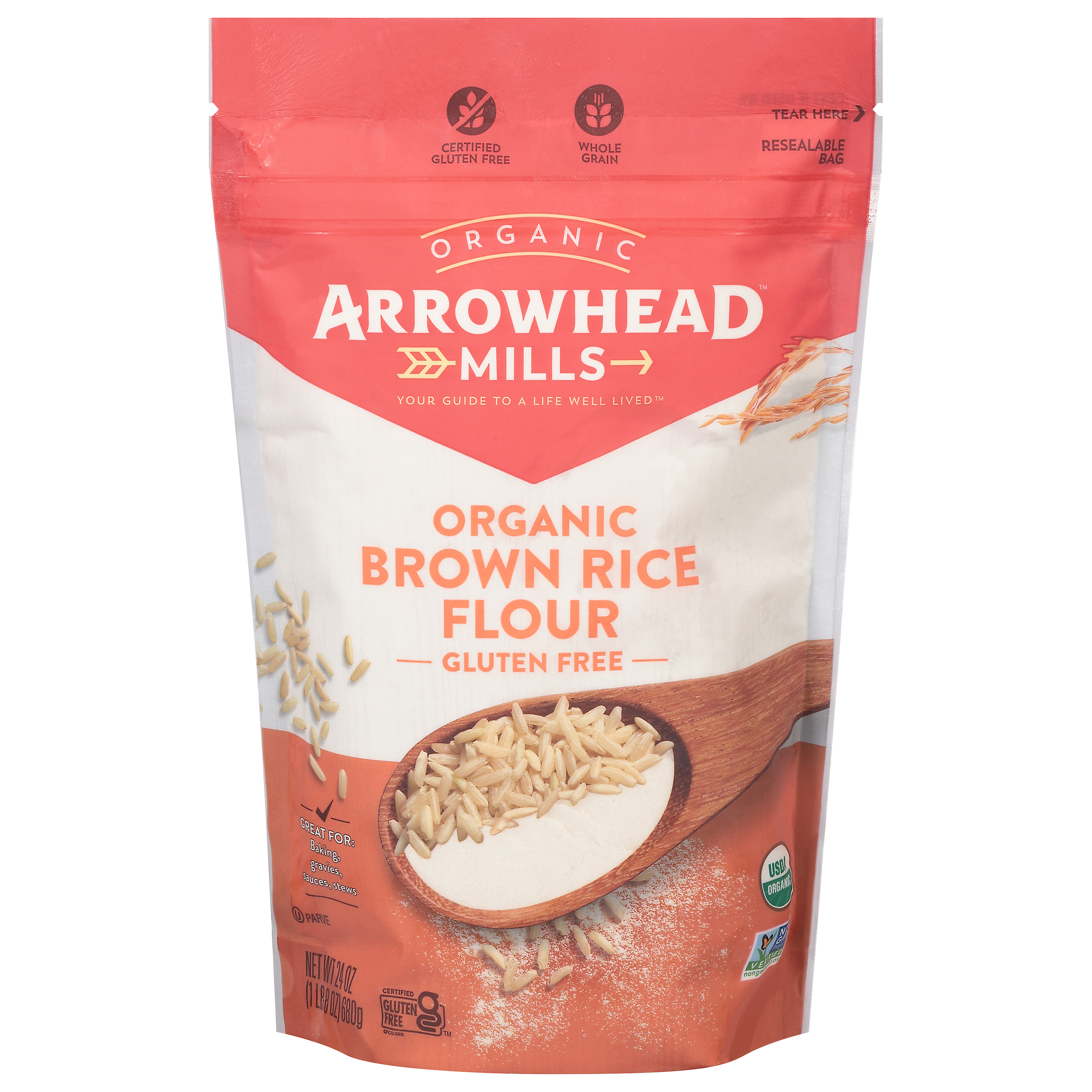 Arrowhead Mills Brown Organic Gluten Free Rice Flour