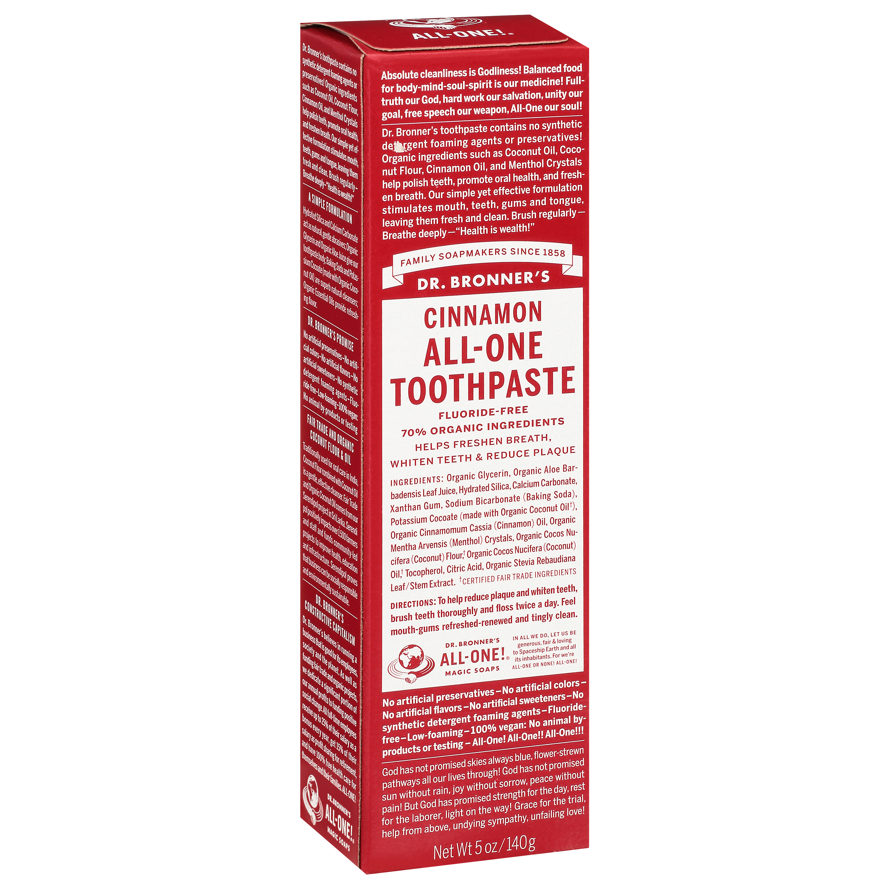 Dr. Bronner's Cinnamon All-One Toothpaste