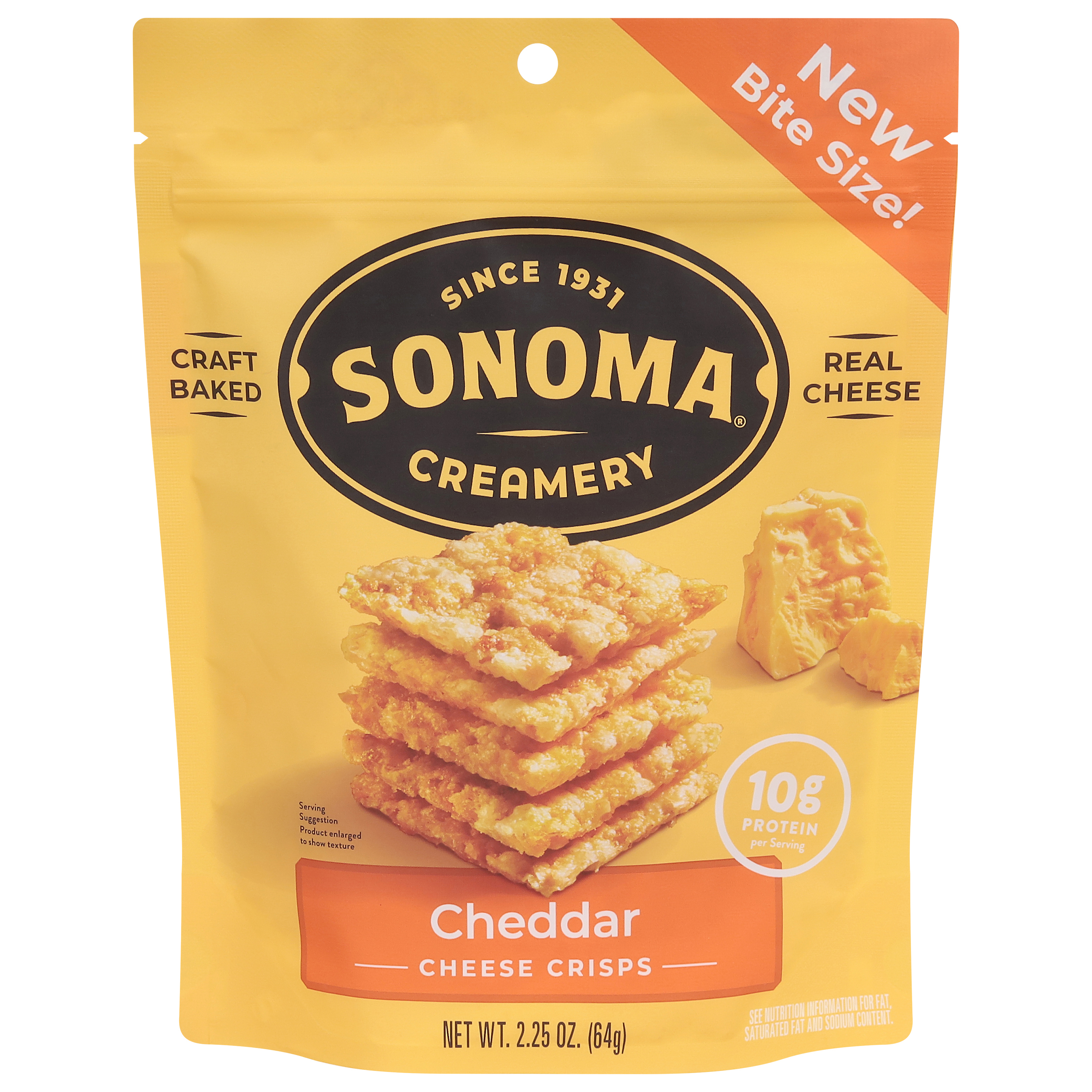Sonoma Creamery Cheddar Cheese Crisps Bite Size!