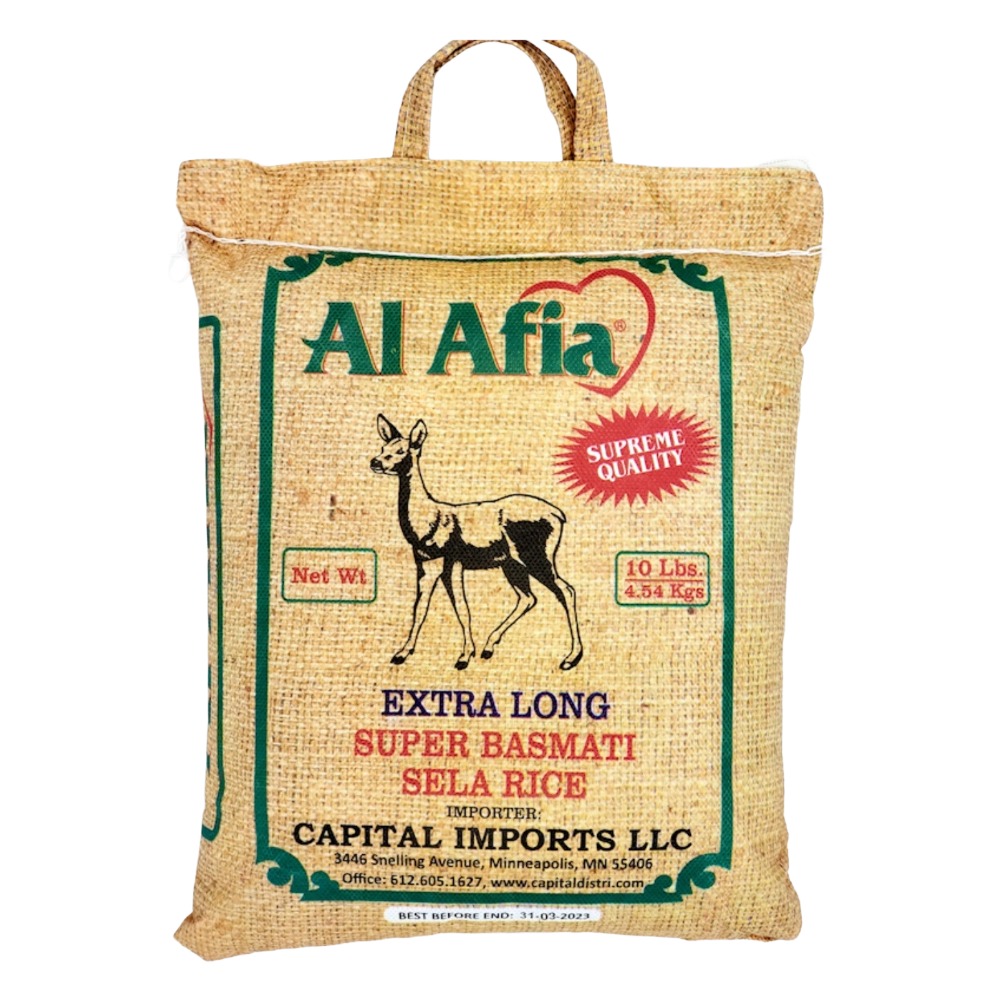 Al Afia Super Basmati Sela Rice, Extra Long, 10 Pound