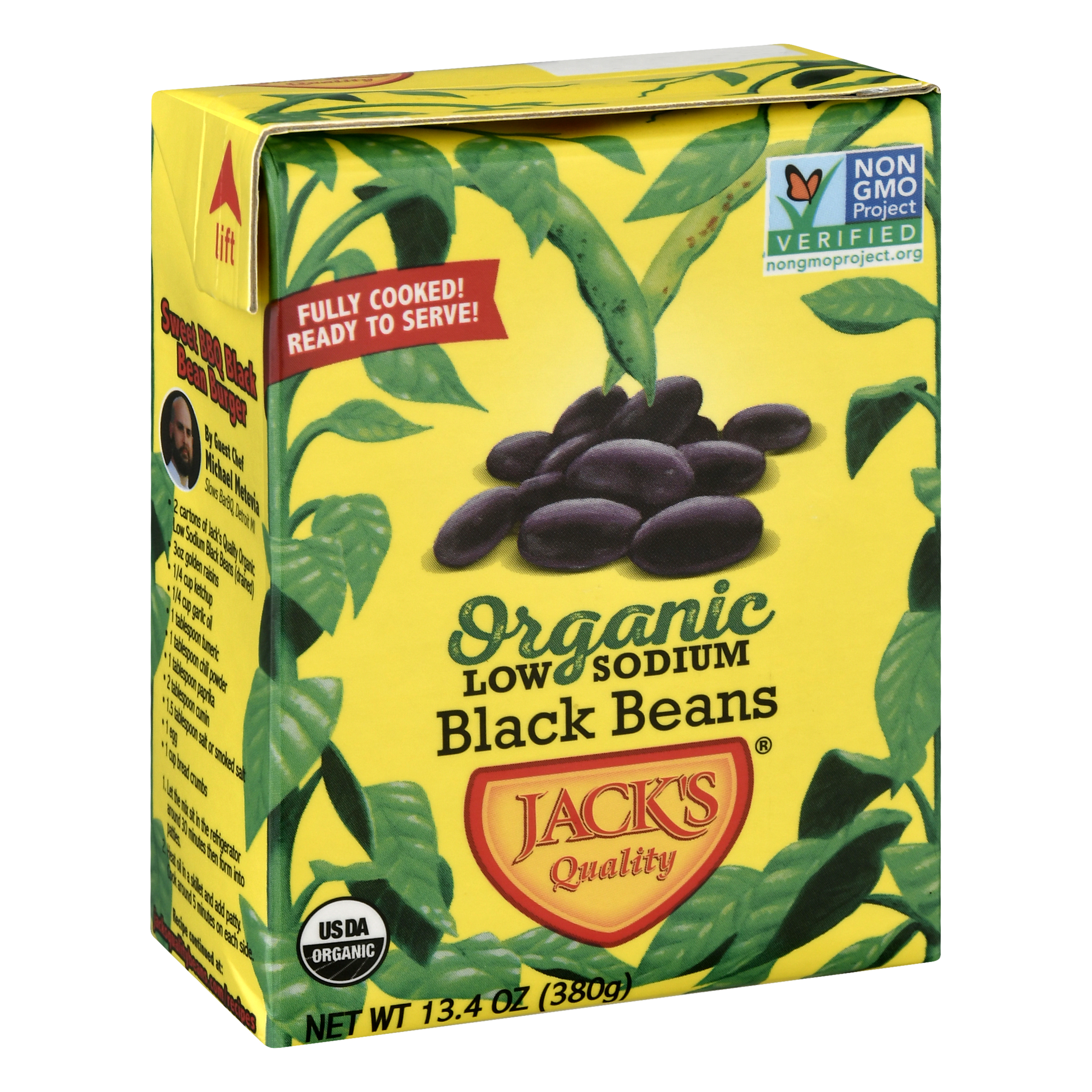 Jacks Quality Organic Low Sodium Black Beans