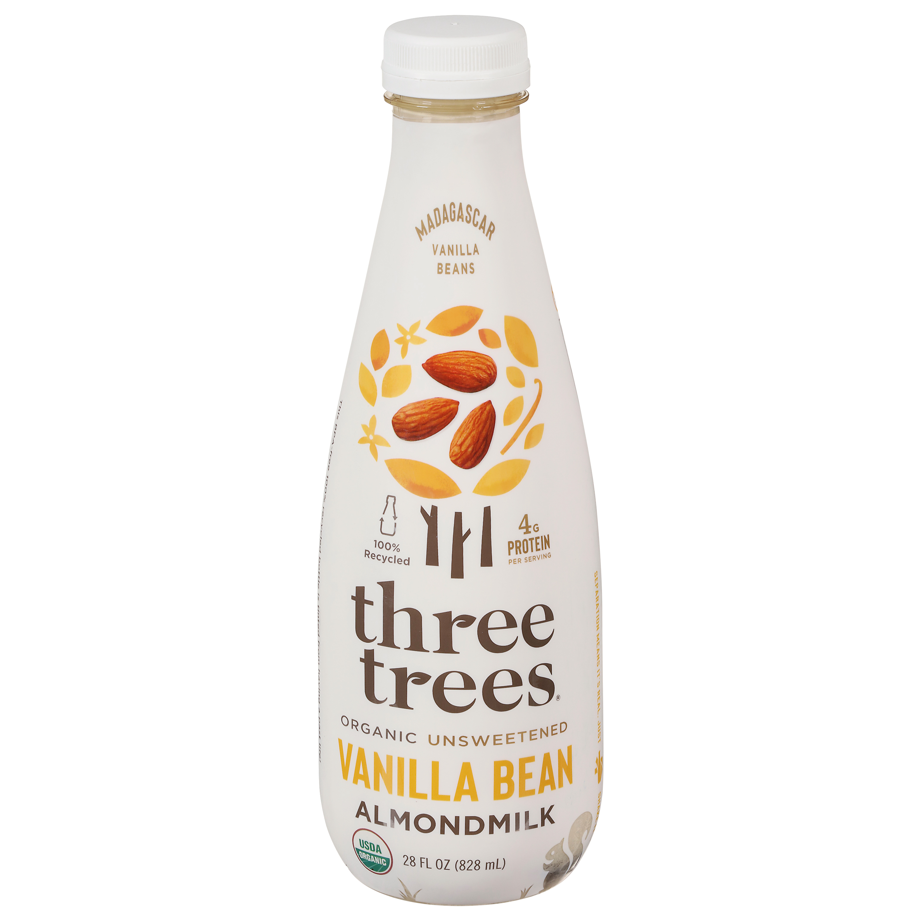 Three Trees Organic Unsweetened Vanilla Bean Almondmilk
