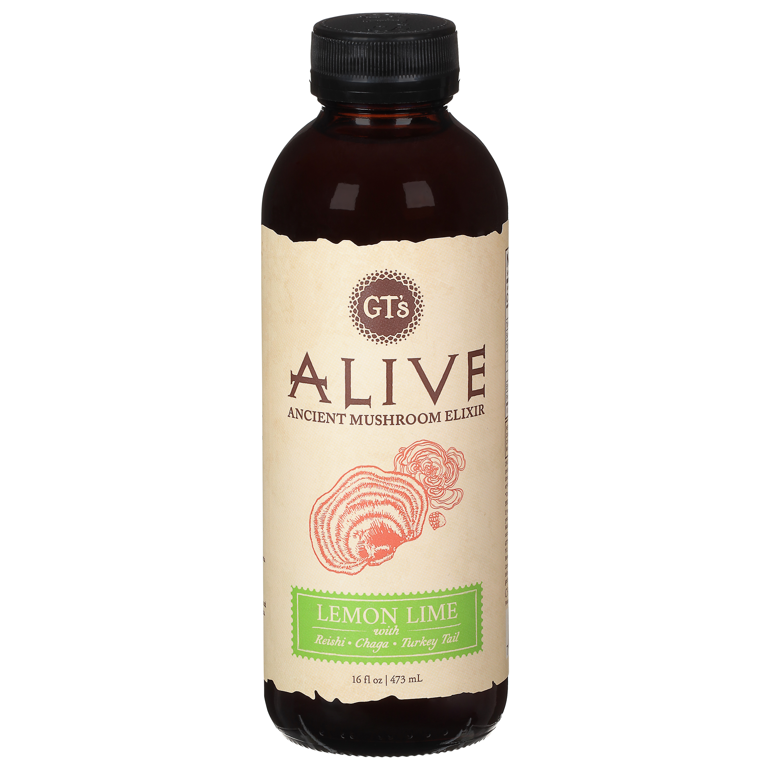 GT's Alive Lemon Lime Ancient Mushroom Elixir