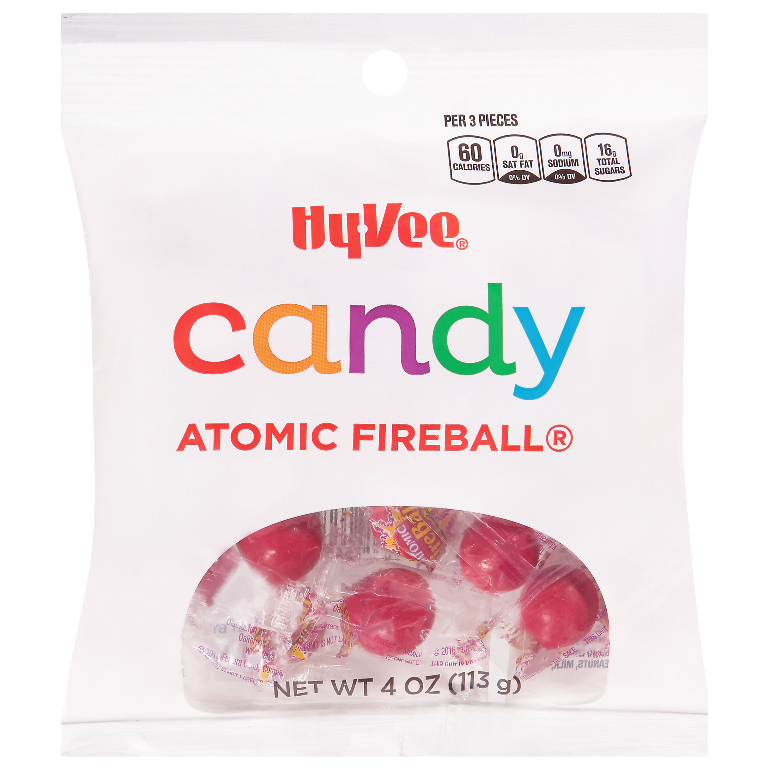 HyVee Atomic Fireball Candy 4 oz