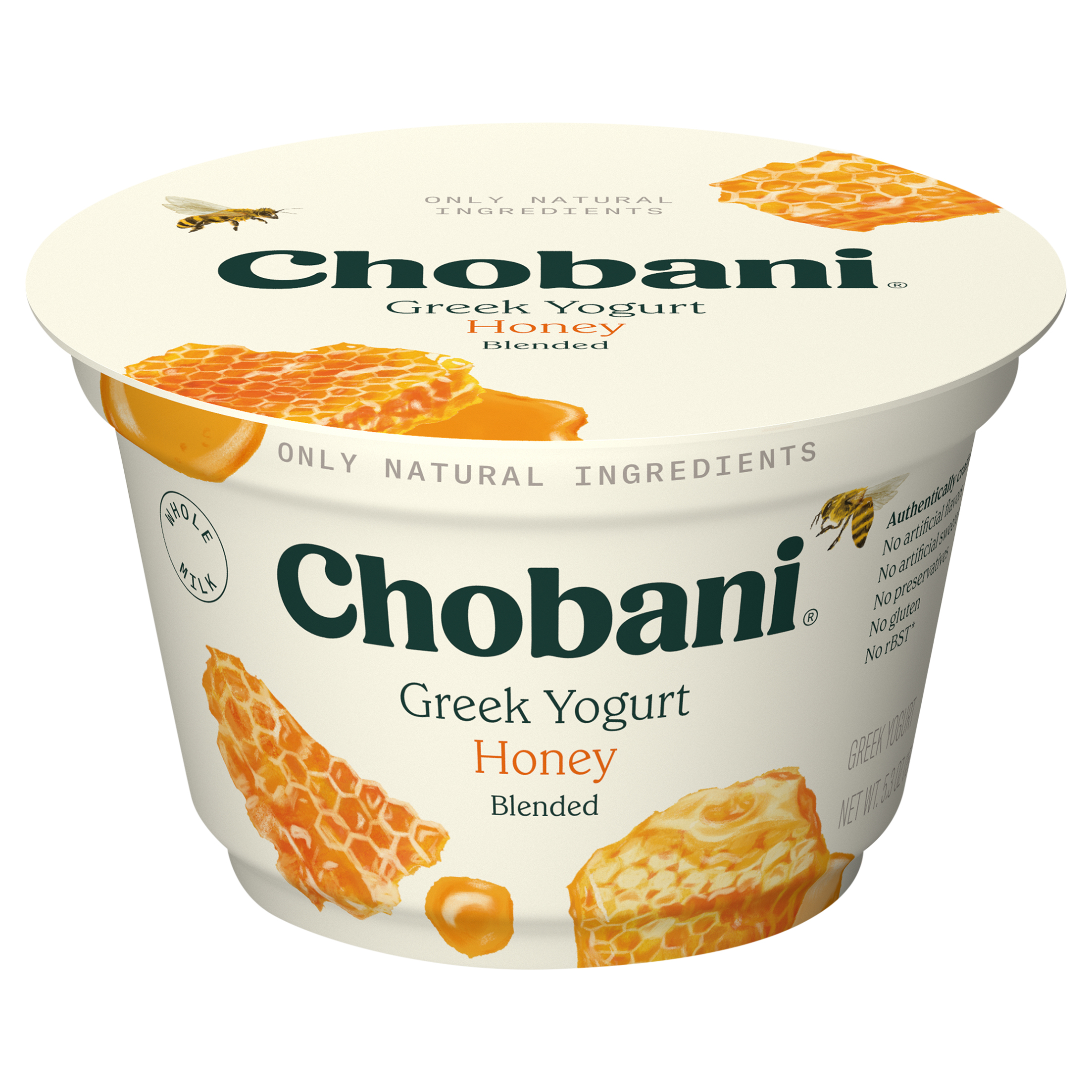 Chobani Whole Milk Blended Greek Honey Yogurt
