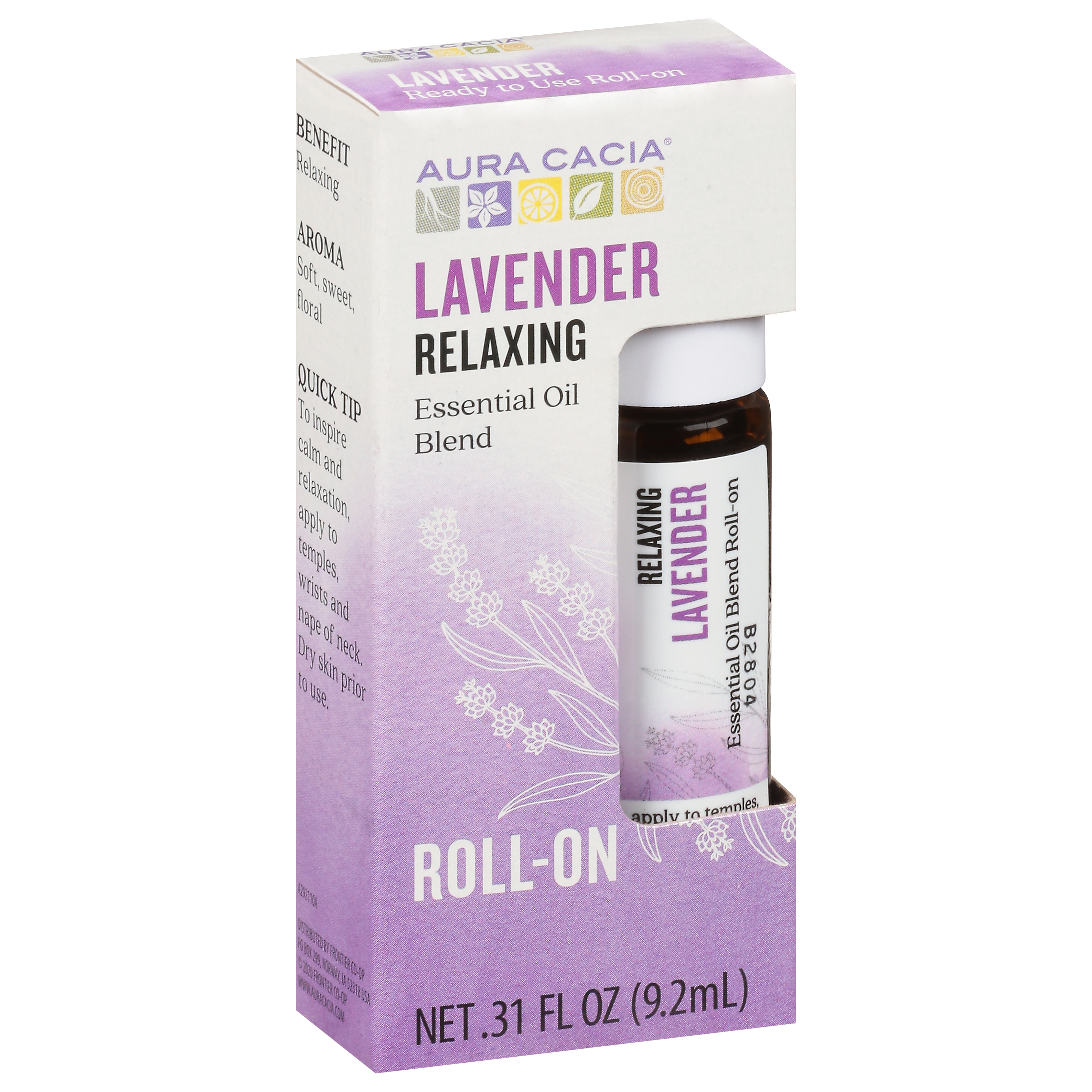 Aura Cacia Roll-On Relaxing Lavender Essential Oil Blend