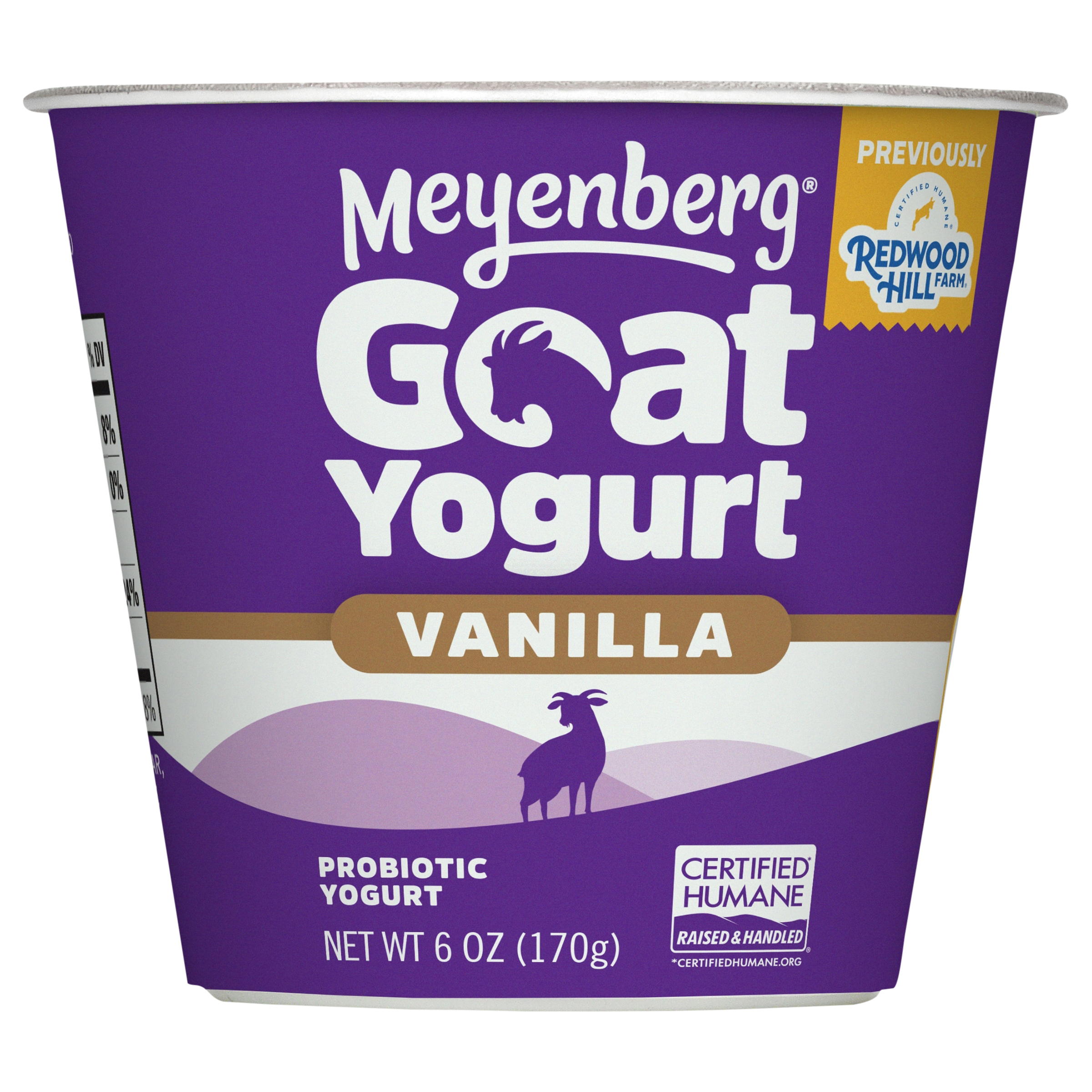 Meyenberg Vanilla Goat Milk Yogurt, 6oz Cup