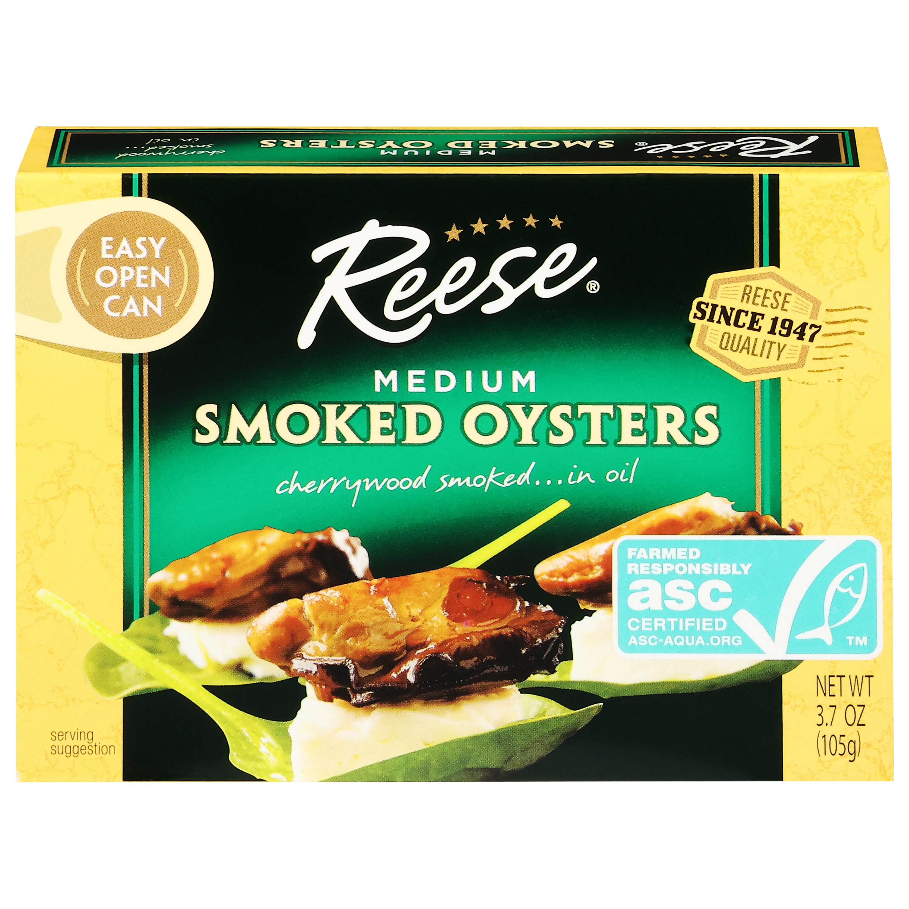 Reese Smoked Oysters Medium
