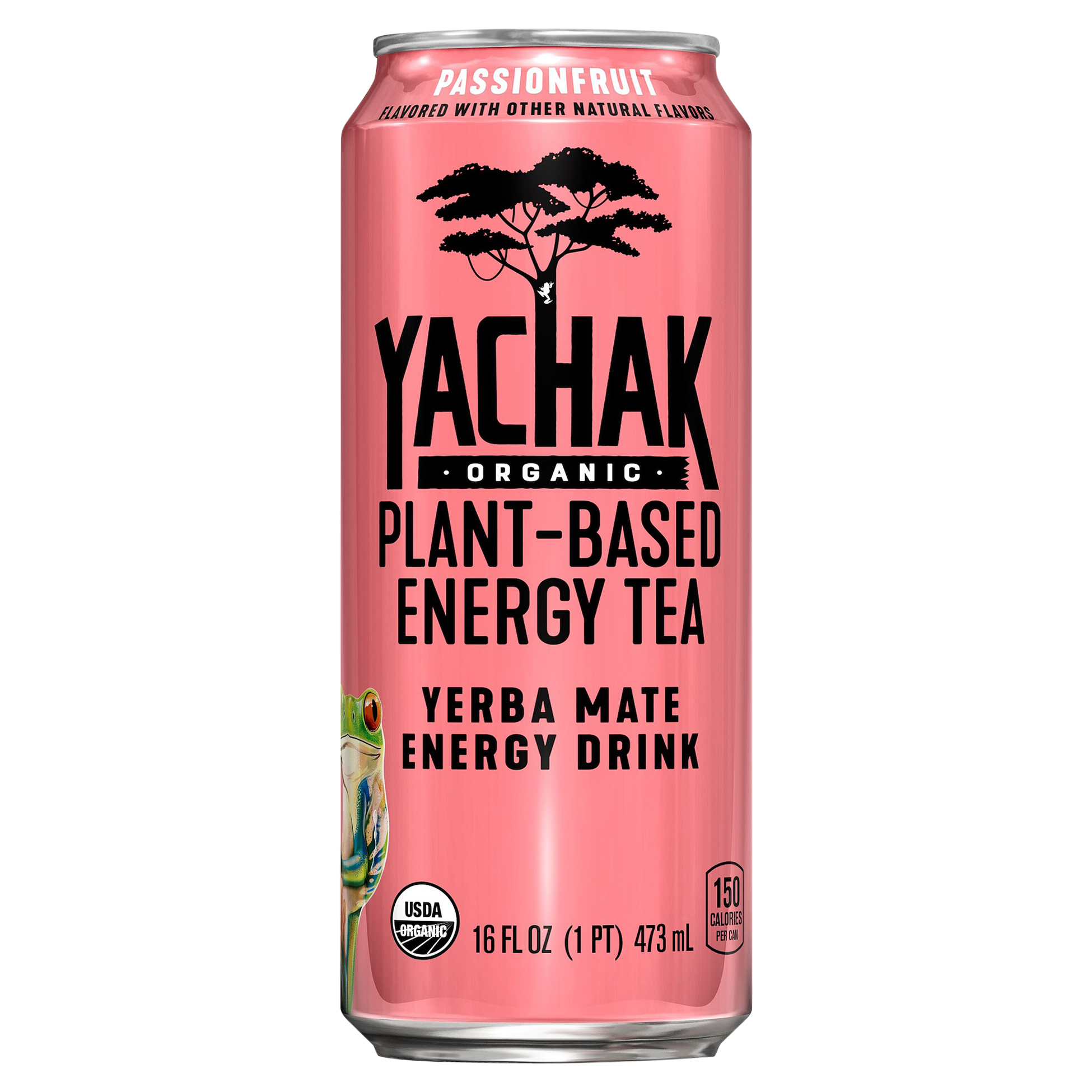 Yachak Organic Yerba Mate Energy Drink Plant-Based Energy Tea Passion Fruit