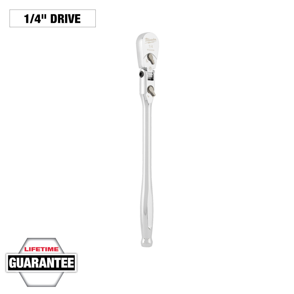 1/4" Drive 9" Flex Head Ratchet