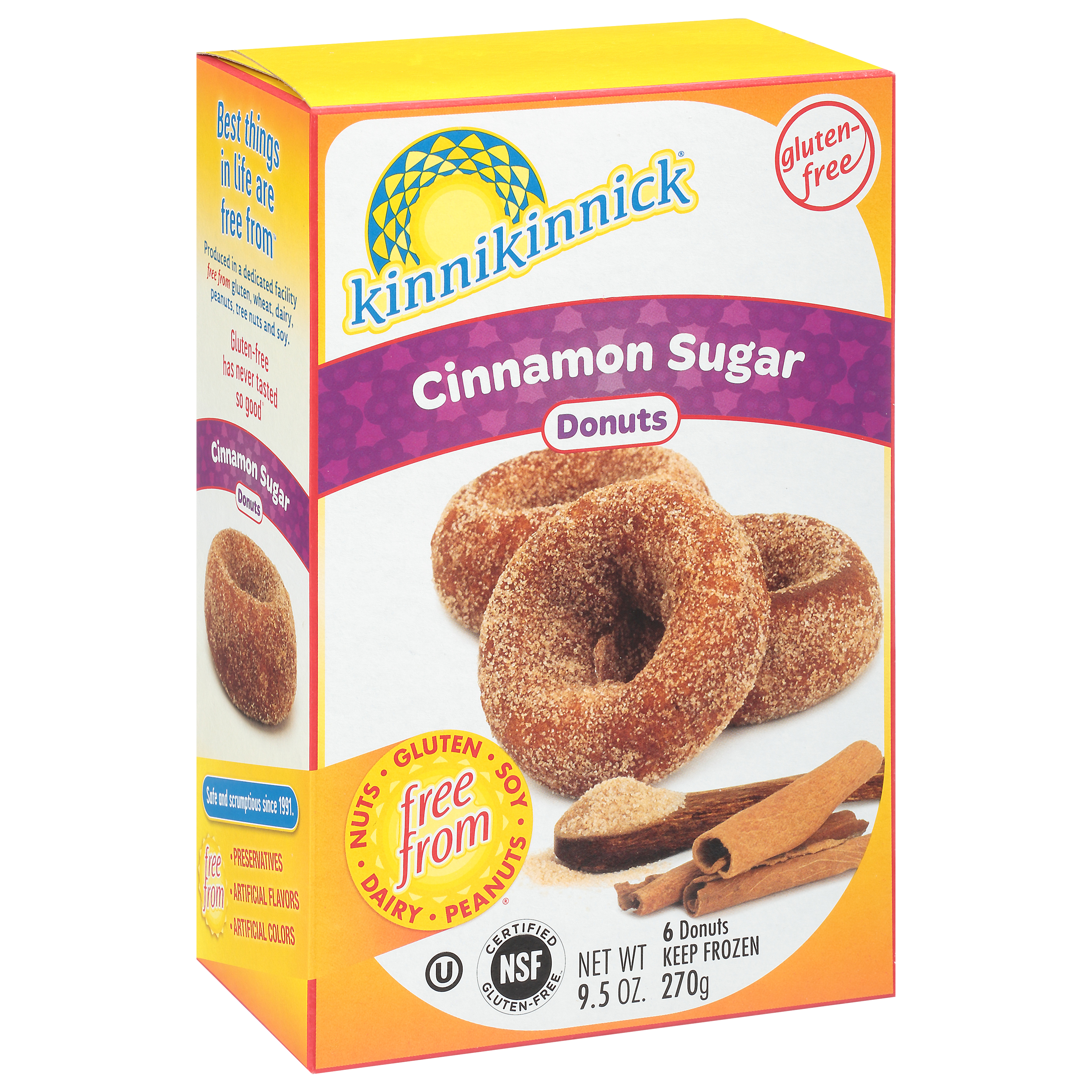 Kinnikinnick Cinnamon Sugar Donuts