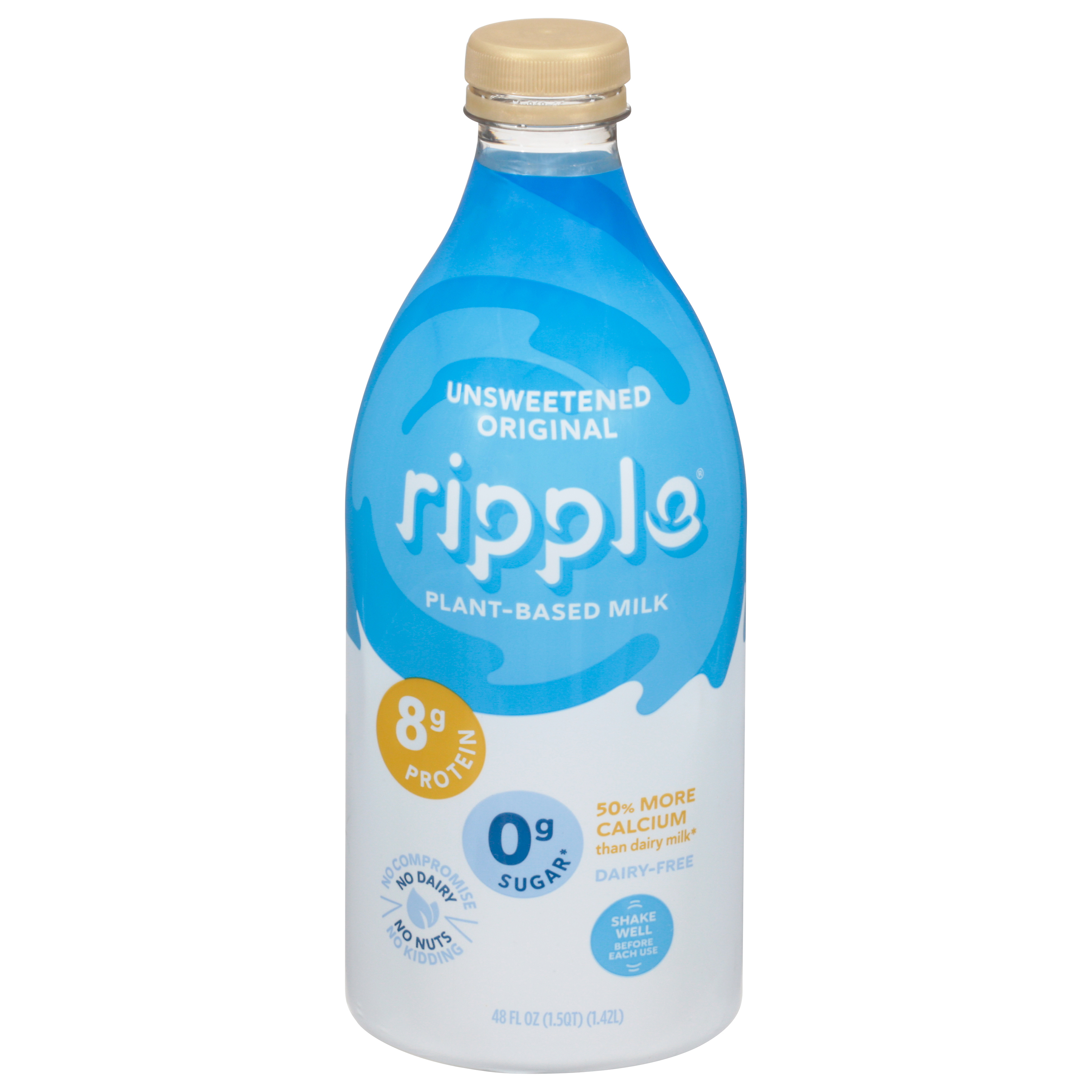 Ripple Dairy-Free Plant-Based Unsweetened Original Milk