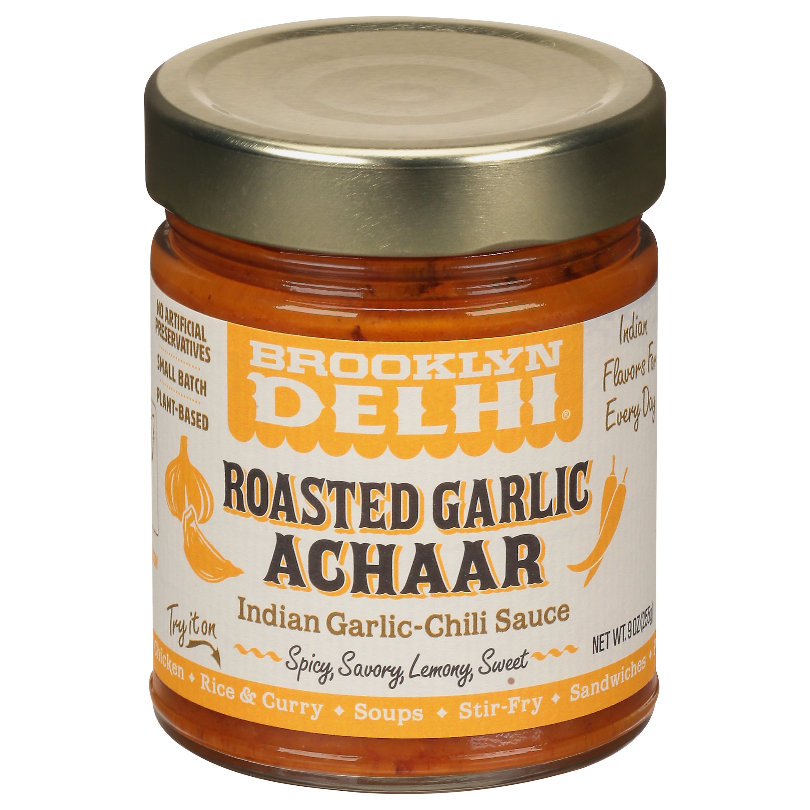 Brooklyn Delhi Roasted Garlic Achaar Indian Chili Sauce