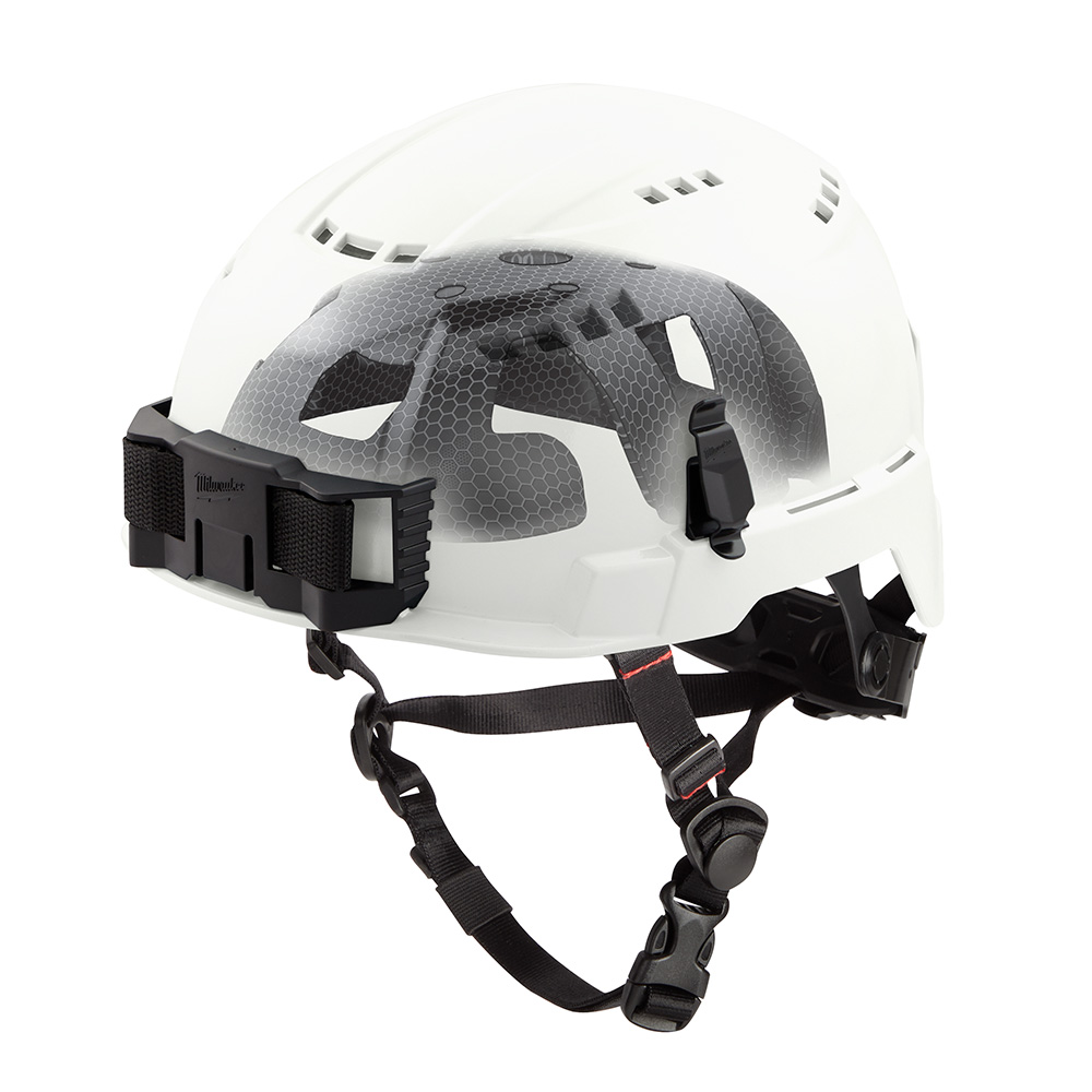 BOLT  White Vented Safety Helmet with IMPACT ARMOR Liner (USA) - Type 2, Class C