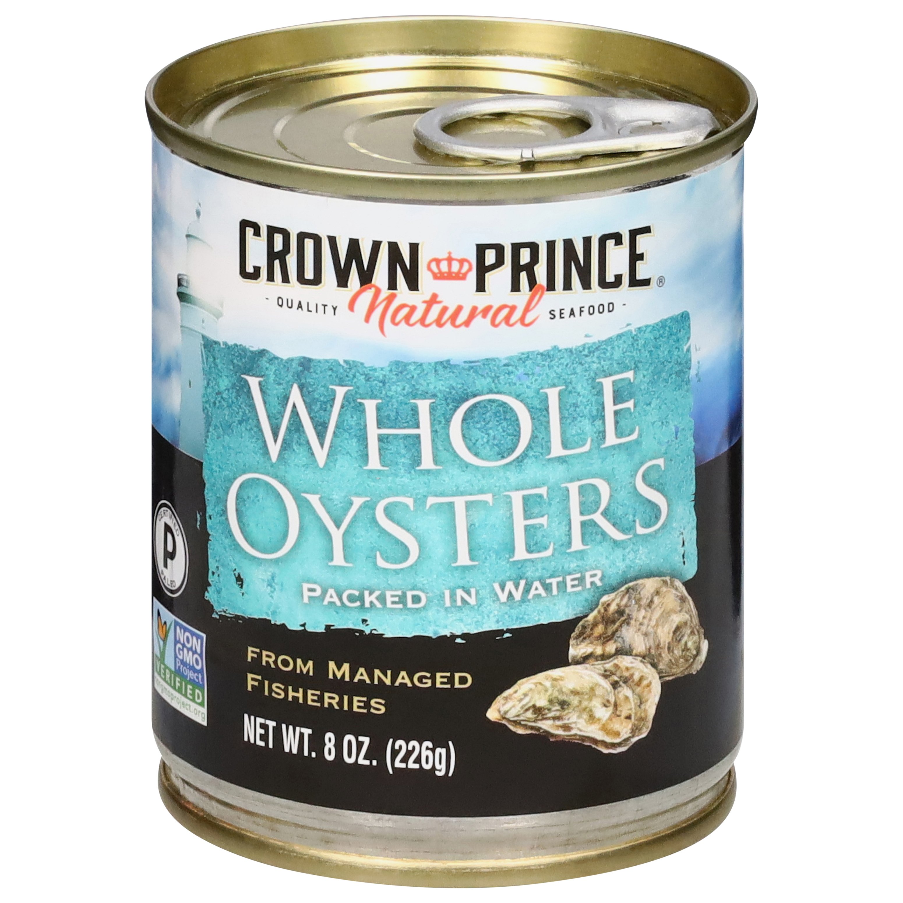Crown Prince Packed in Water Whole Oysters