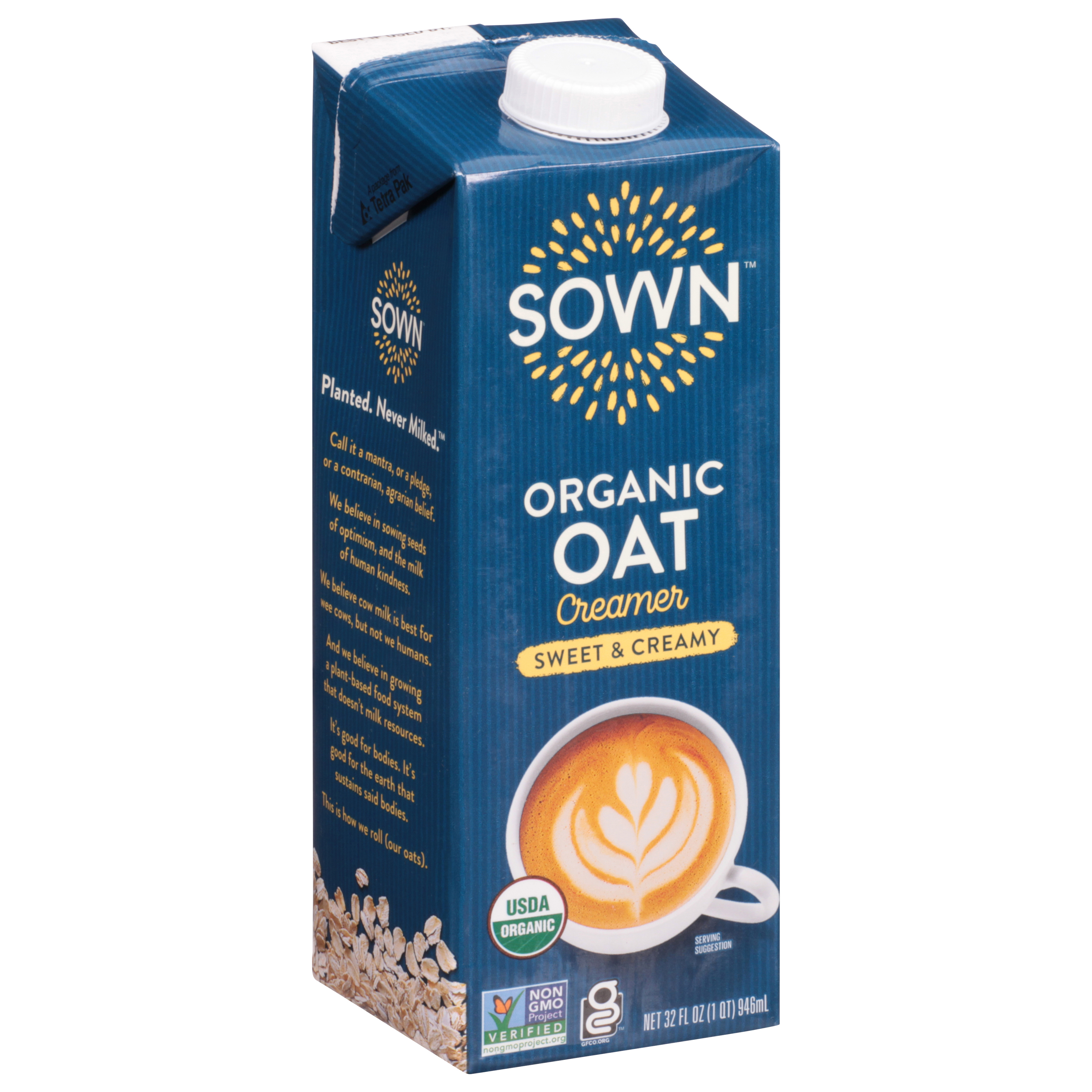 Sown Organic Sweet & Creamy Oat Creamer