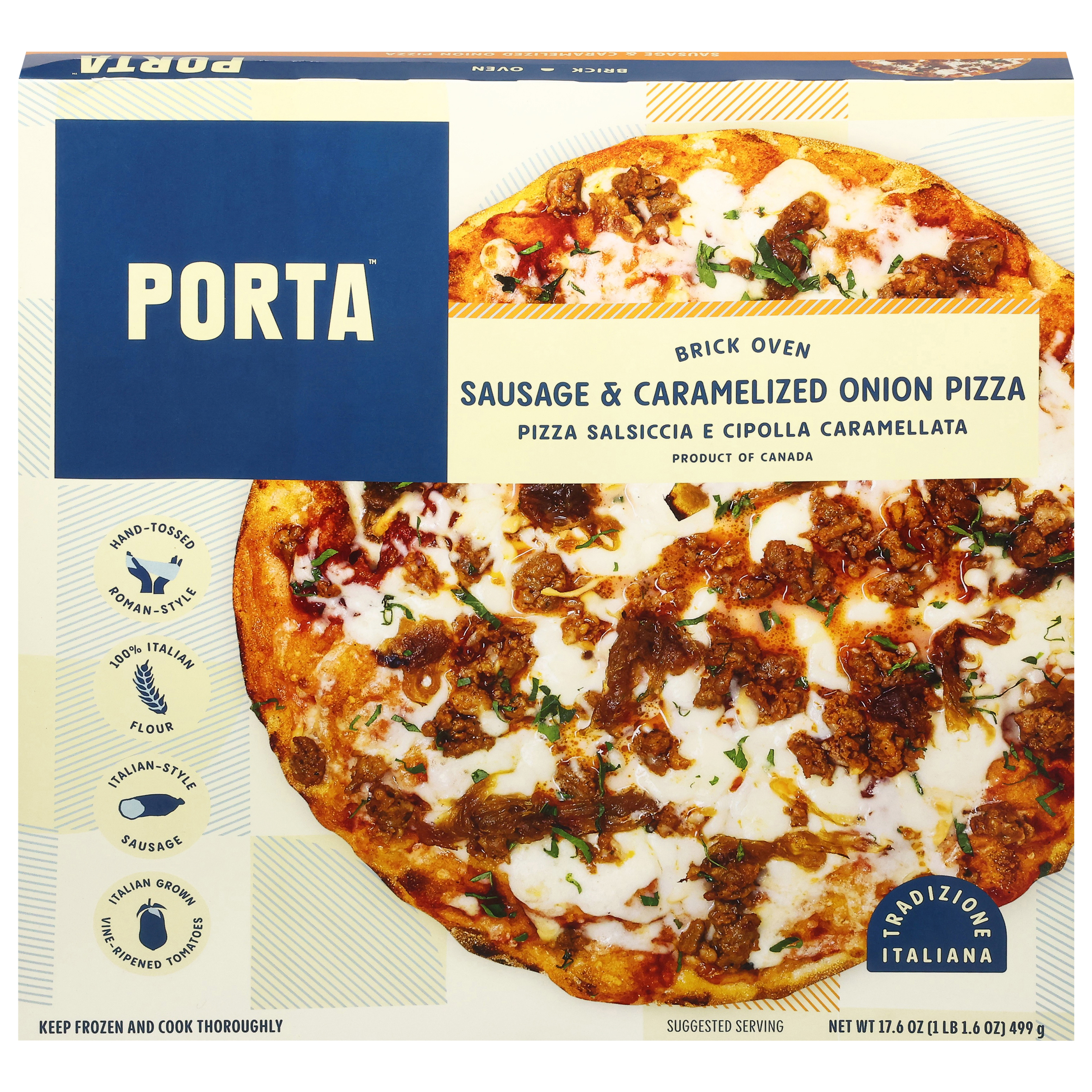 Porta Brick Oven Sausage & Caramelized Onion Pizza