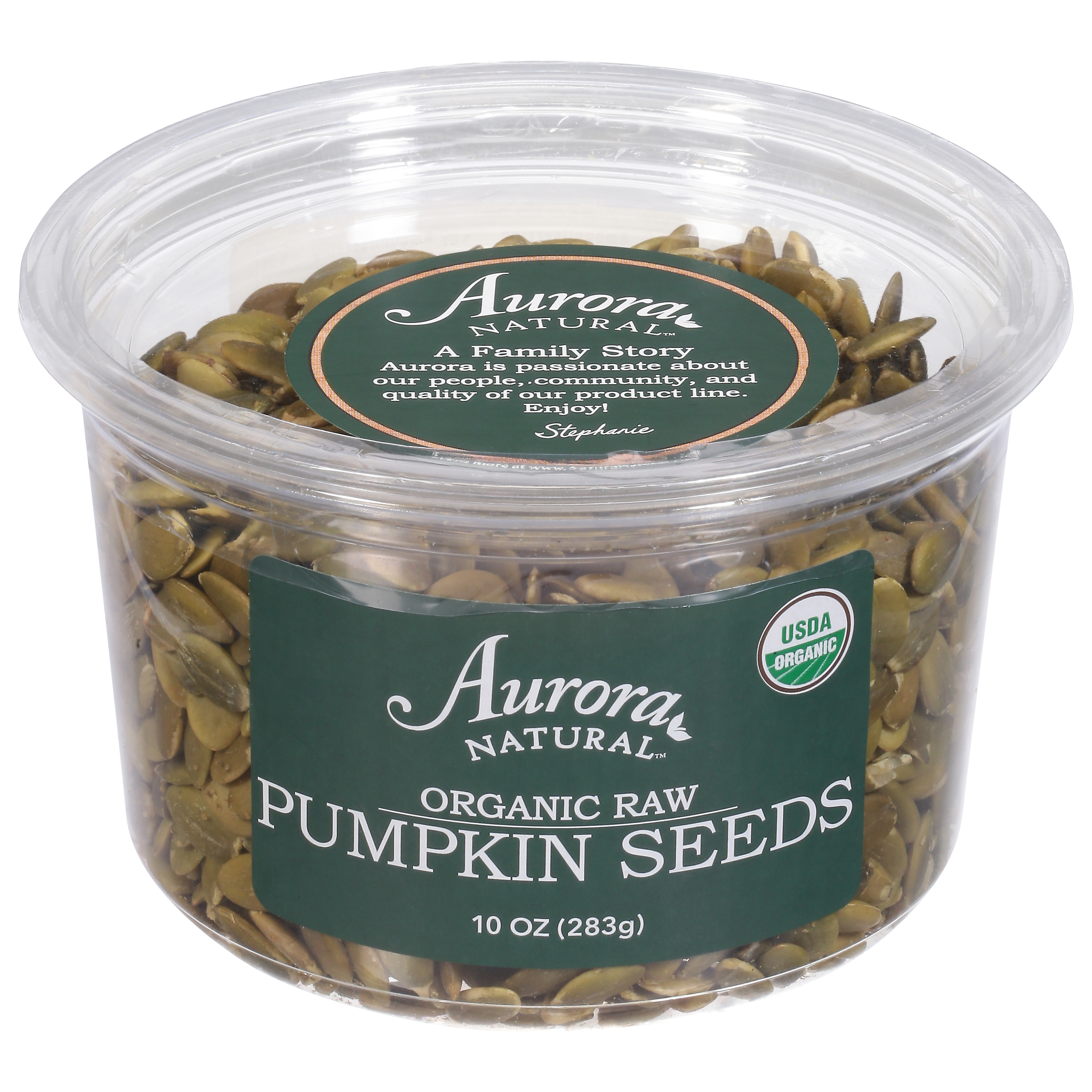 Aurora Natural Organic Raw Pumpkin Seeds