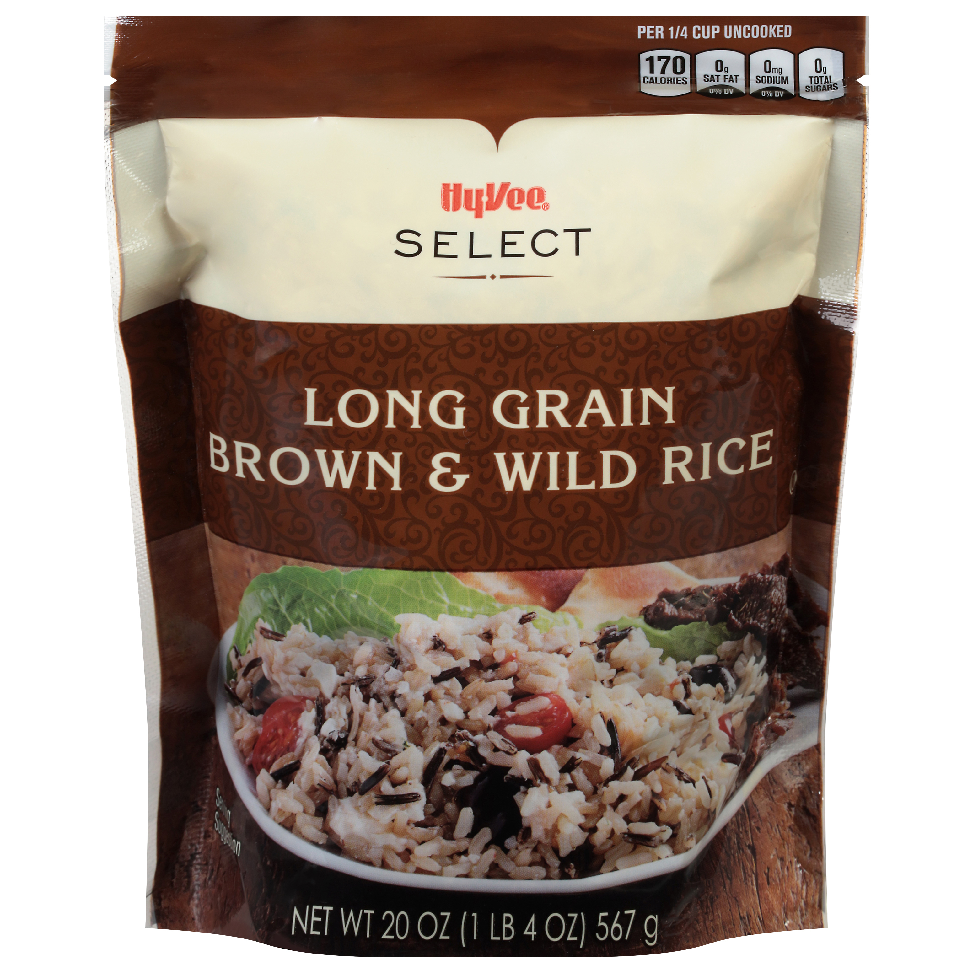 Hy-Vee Long Grain Brown & Wild Rice 20 oz