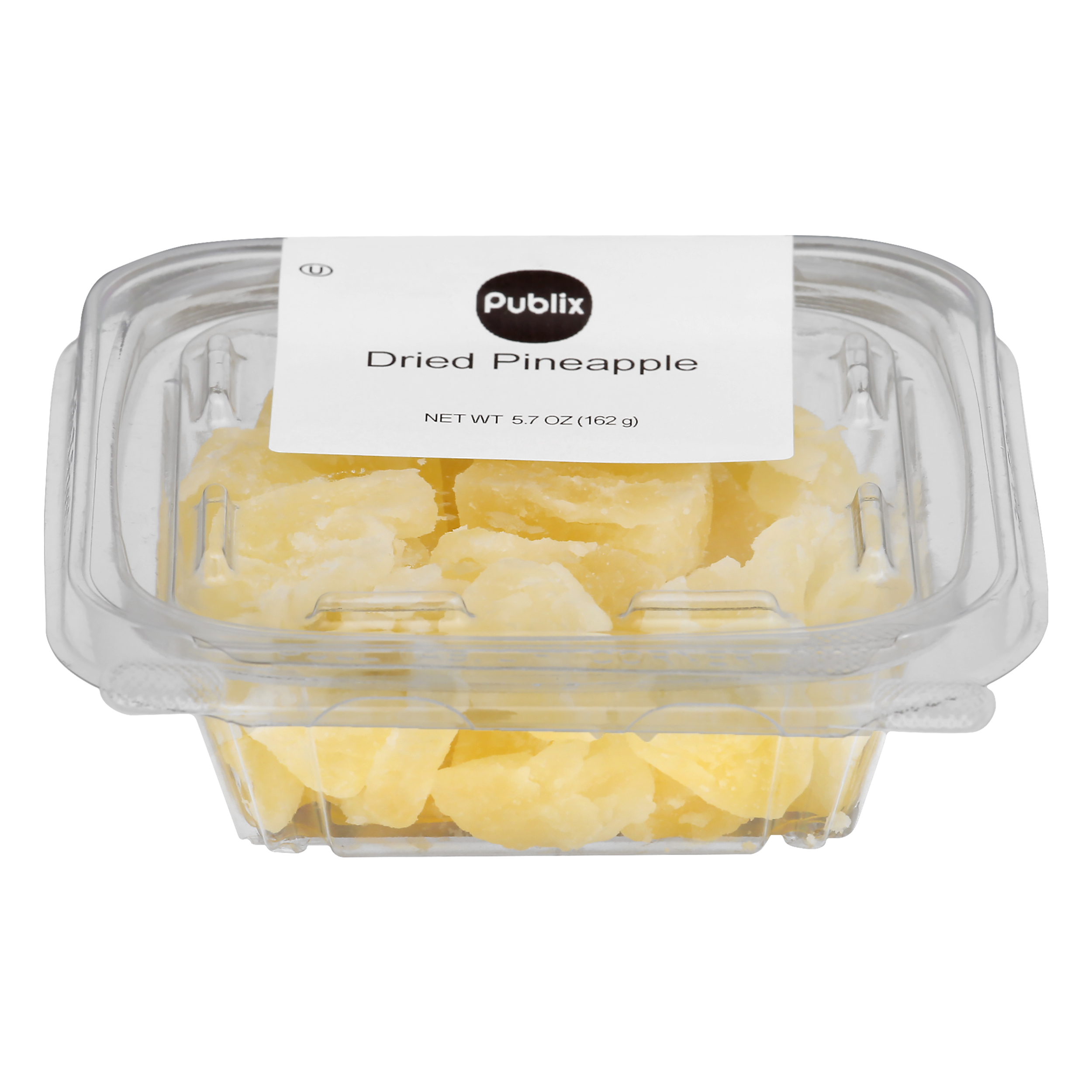 Publix Dried Pineapple 5.7 oz PLASTIC CONTAINER