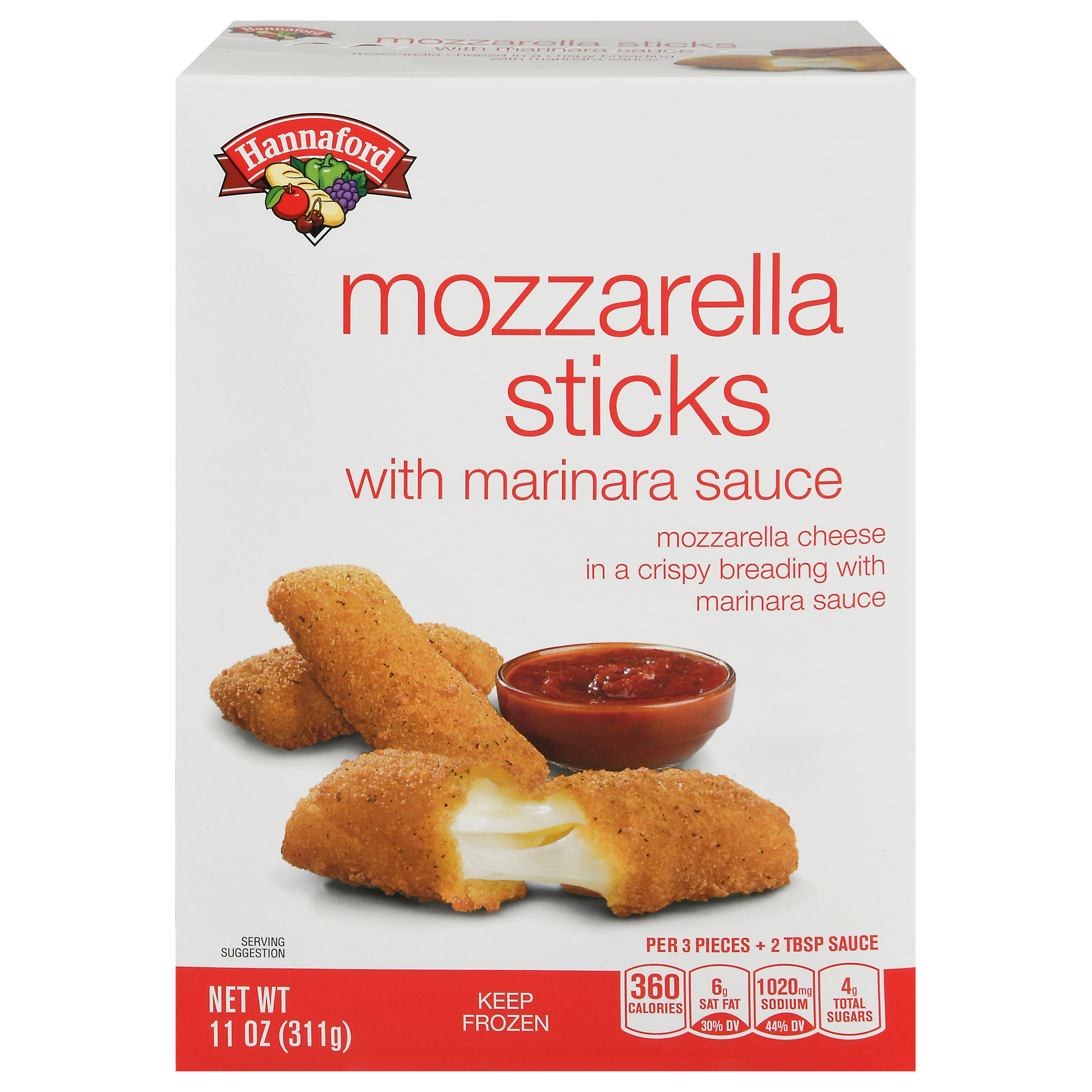 Hannaford with Marinara Sauce Mozzarella Sticks 11 oz