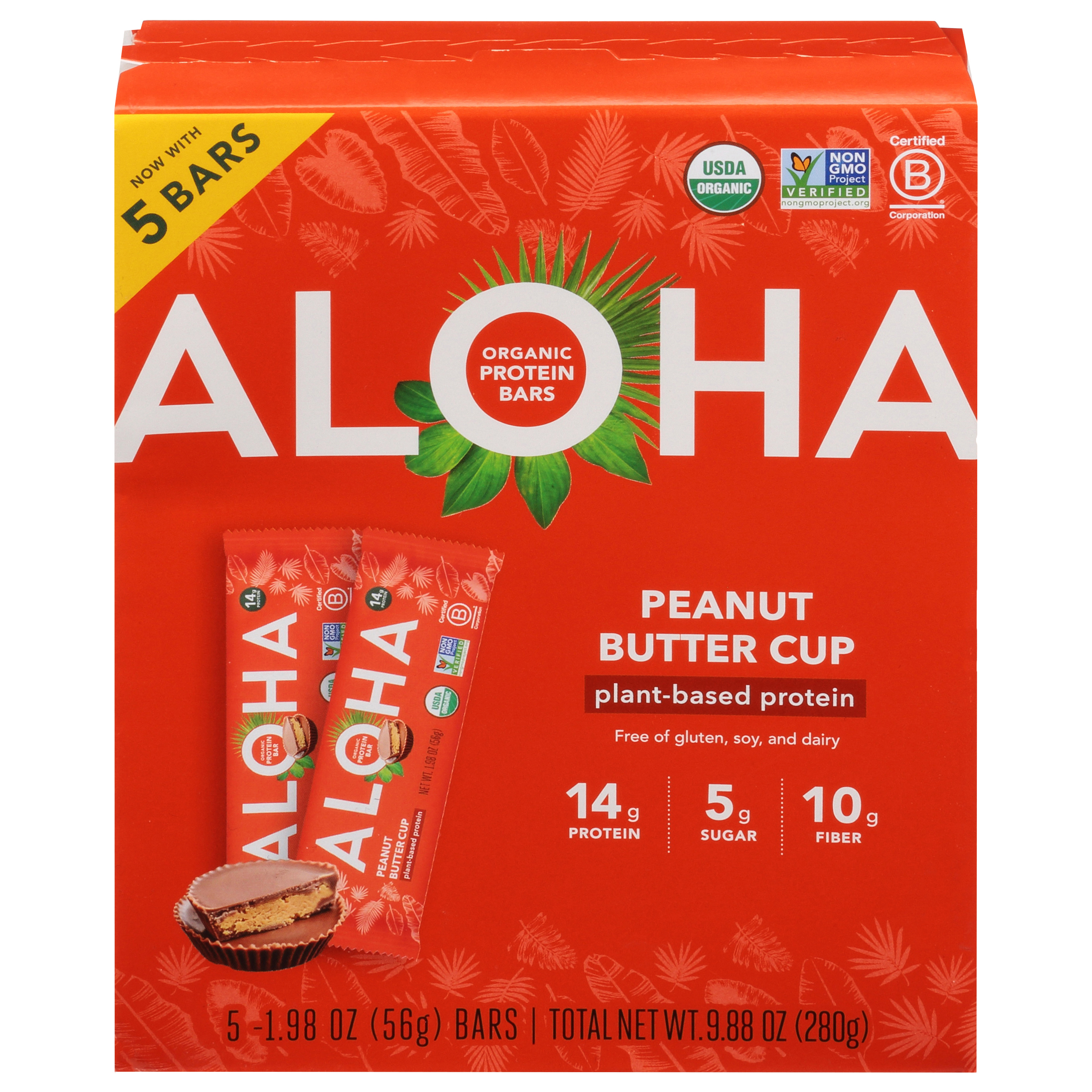Aloha Organic Peanut Butter Cup Protein Bars