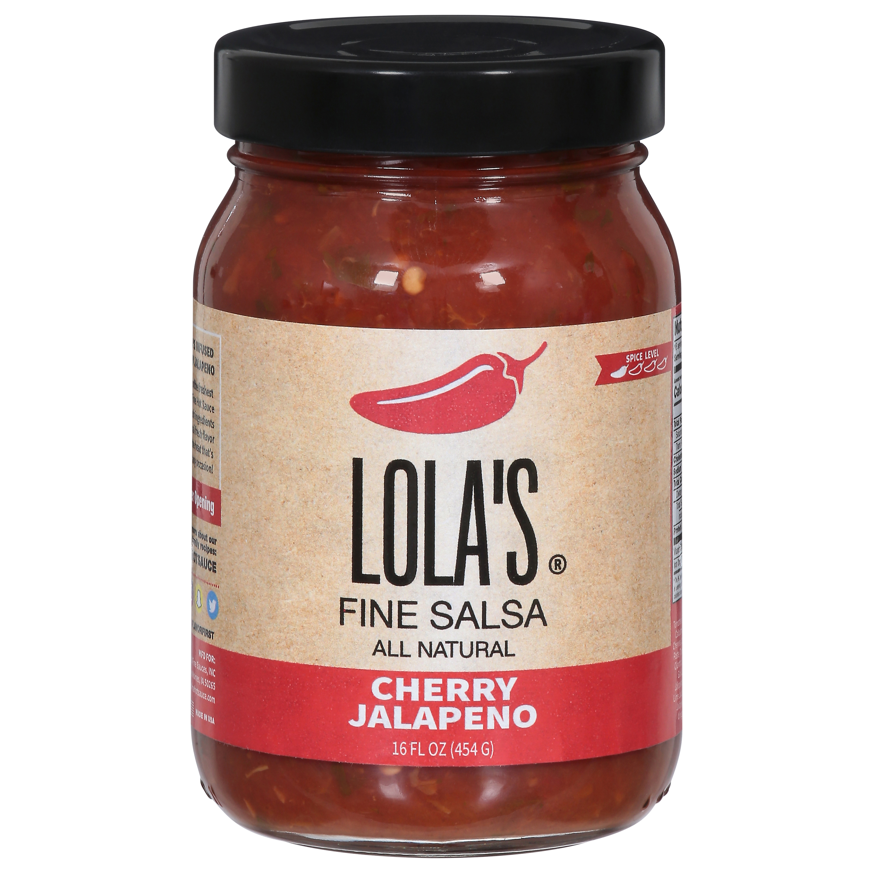 Lola's Cherry Jalapeno Fine Salsa