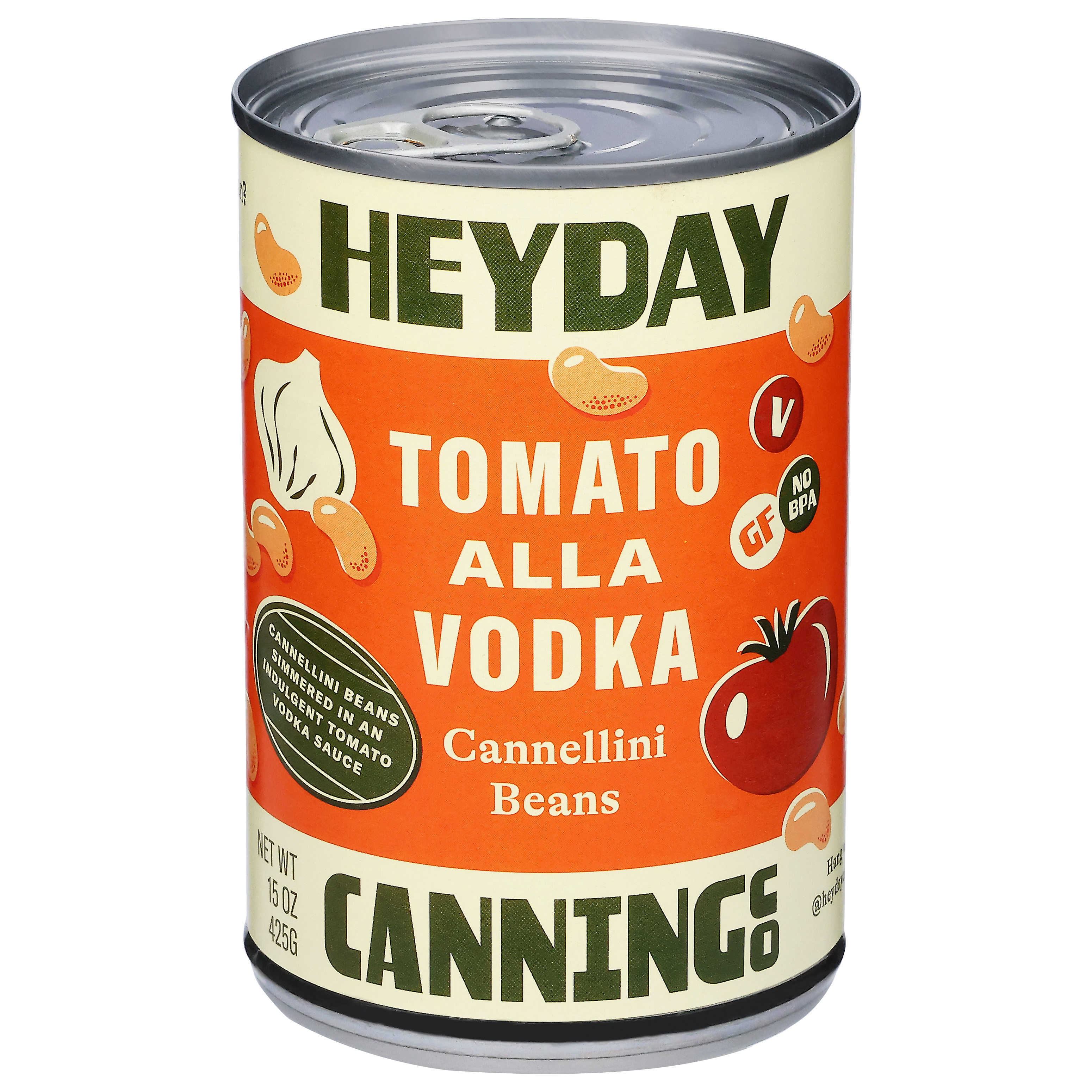 Heyday Canning Co Tomato Alla Vodka Cannellini Beans
