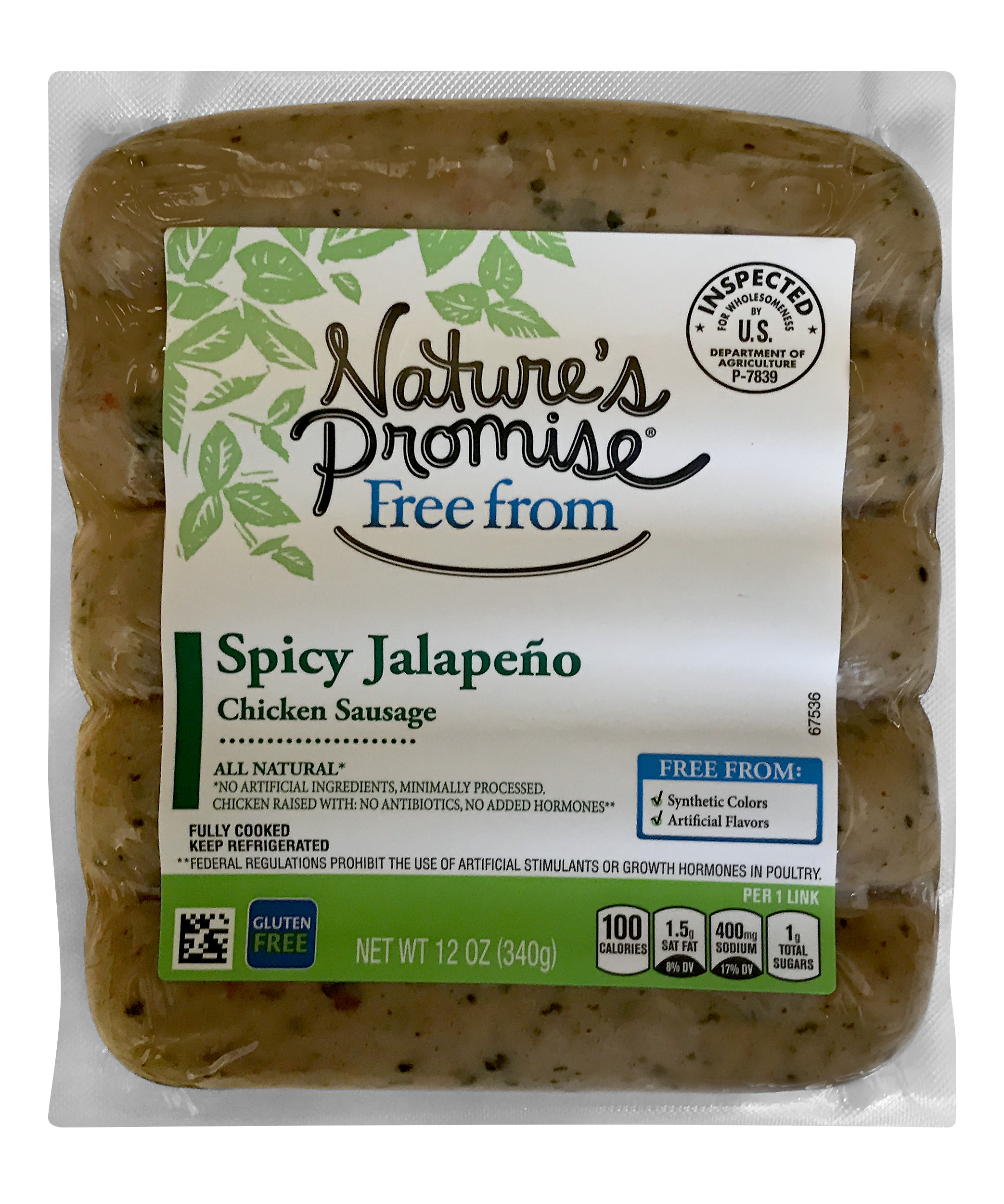 Nature S Promise Chicken Sausage Spicy Jalapeno