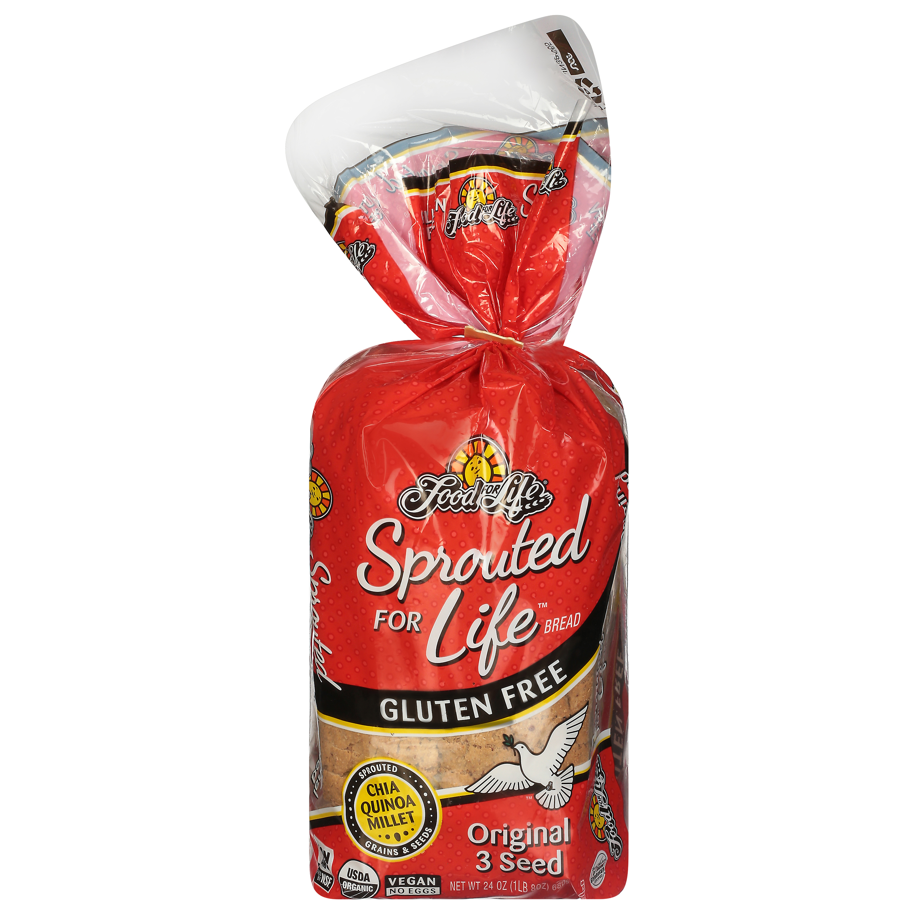 Food for Life Sprouted for Life Gluten Free Original 3 Seed Bread 1