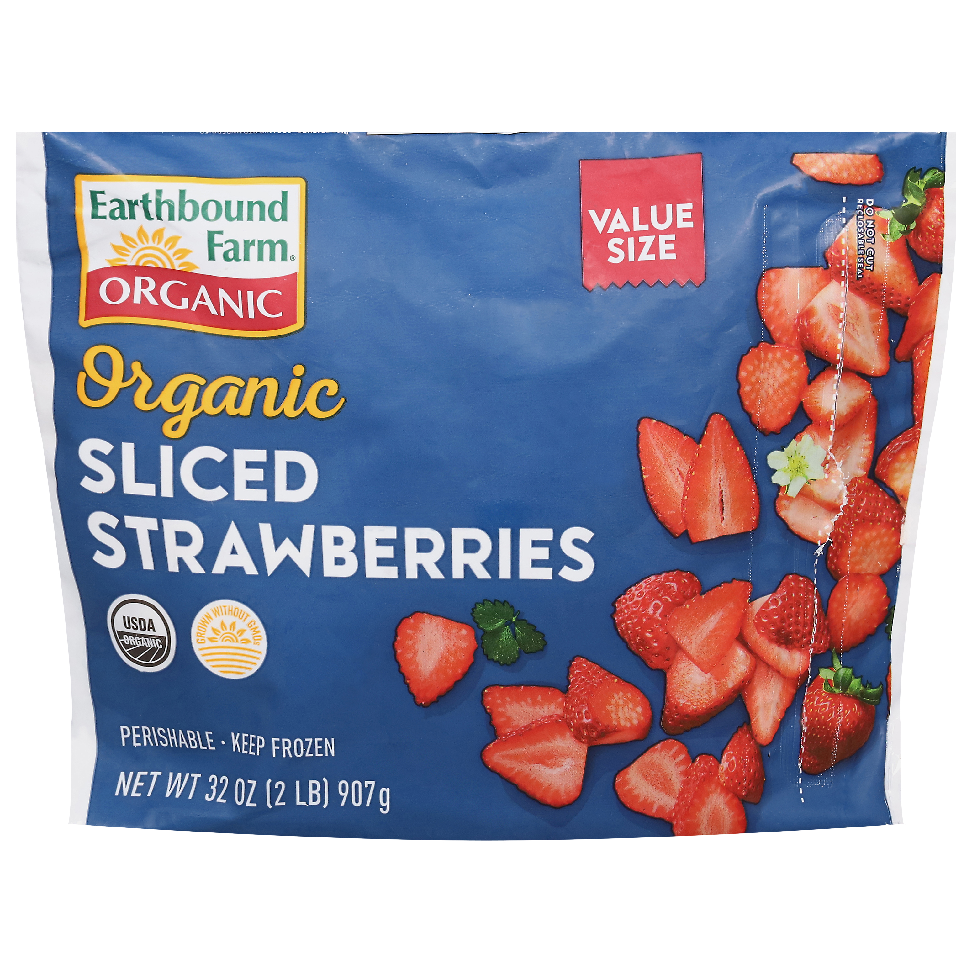 Earthbound Farm Organic Sliced Strawberries Value Size