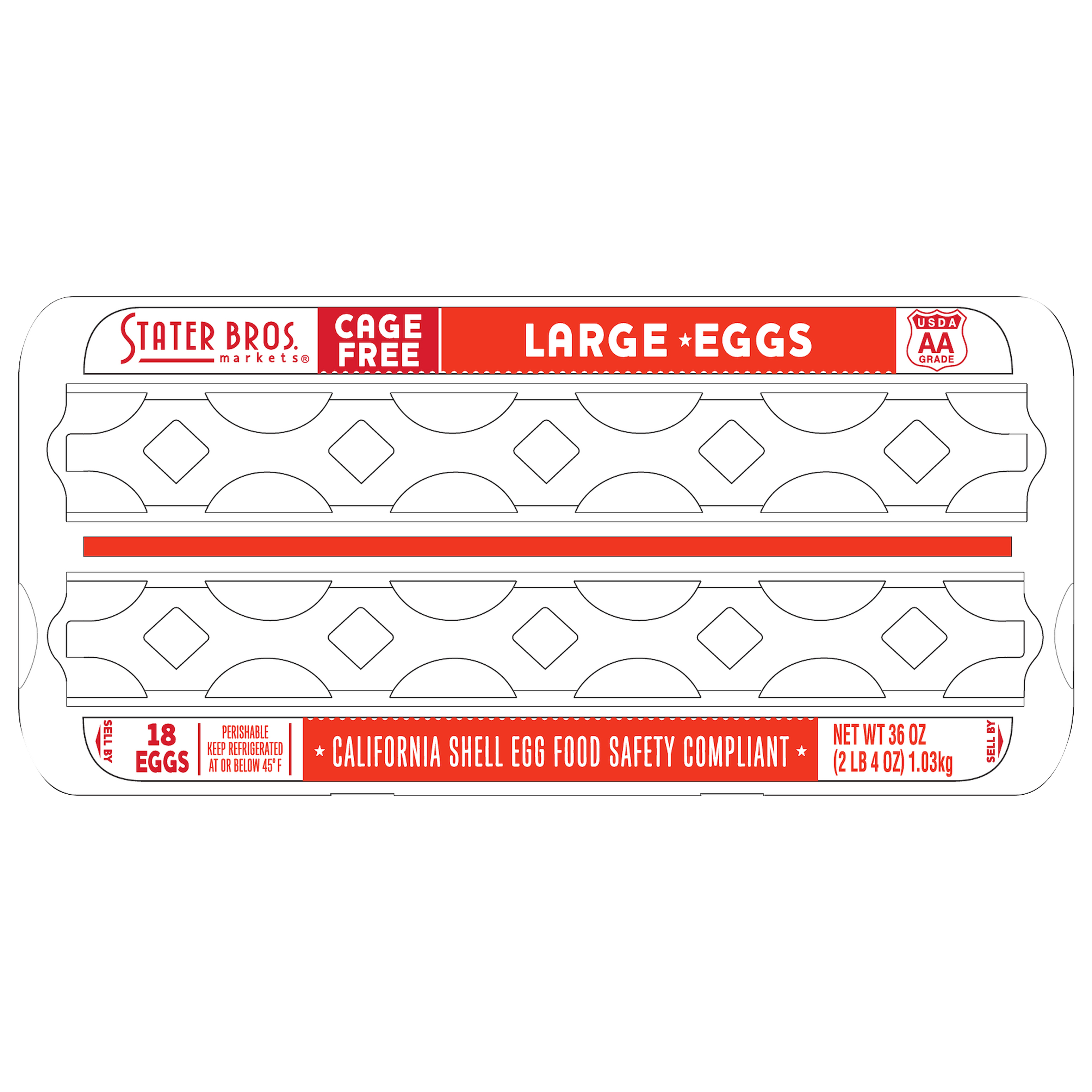 Stater Bros. Markets Large Eggs 18 ea