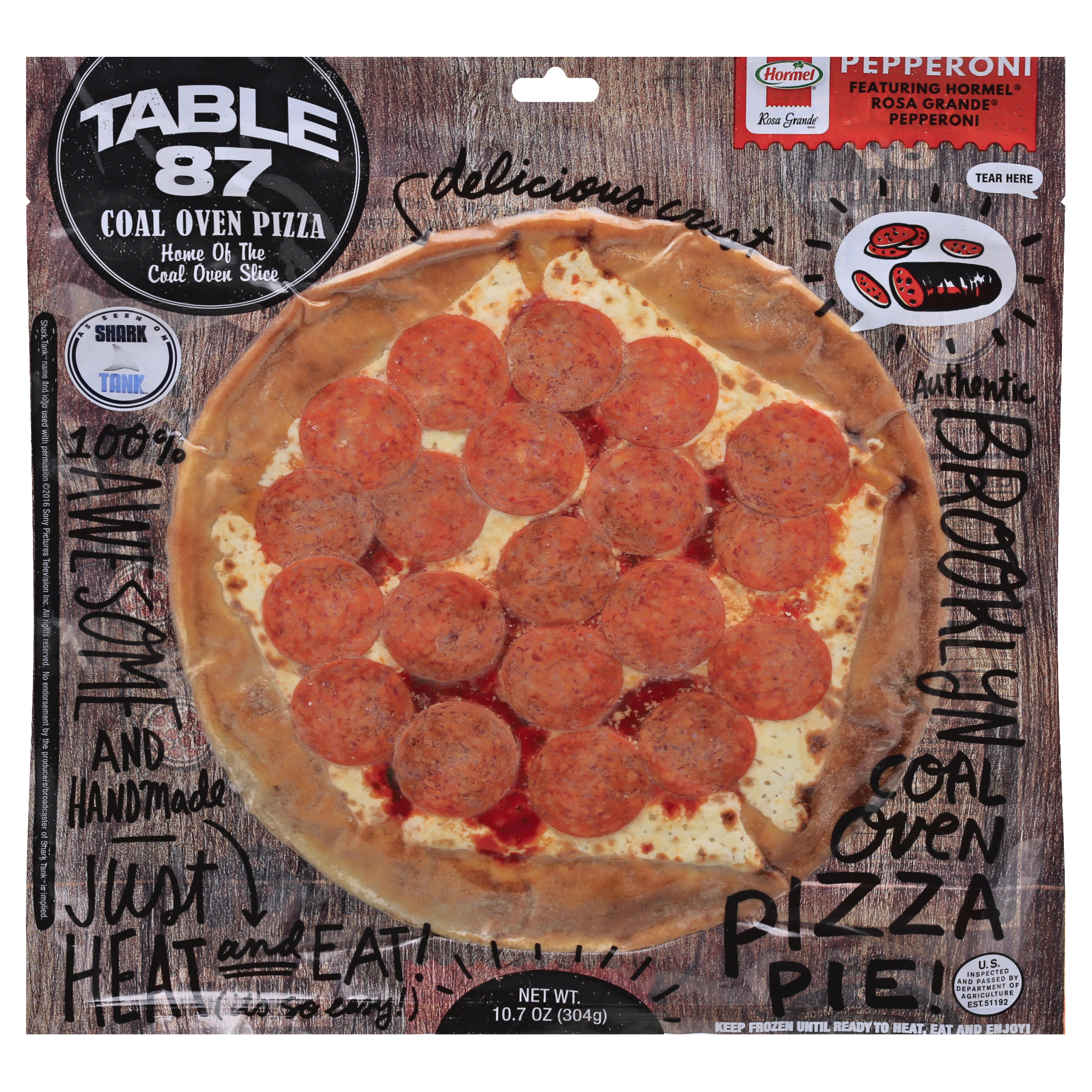Table 87 Coal Oven Pepperoni Pizza