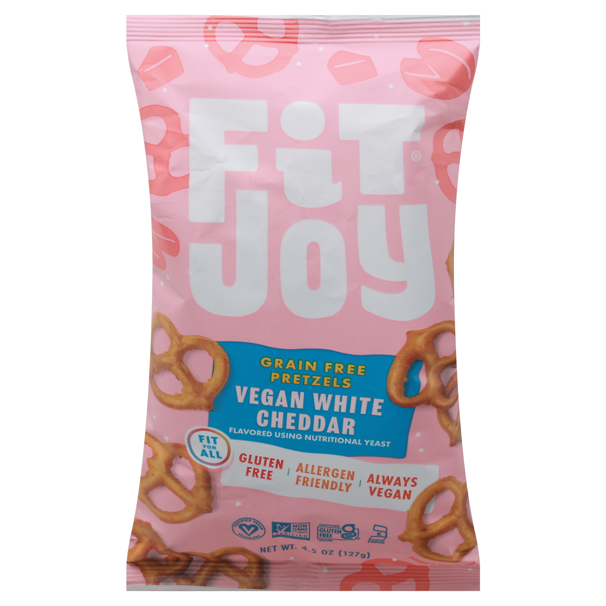 Fit Joy Grain Free Vegan White Cheddar Pretzels