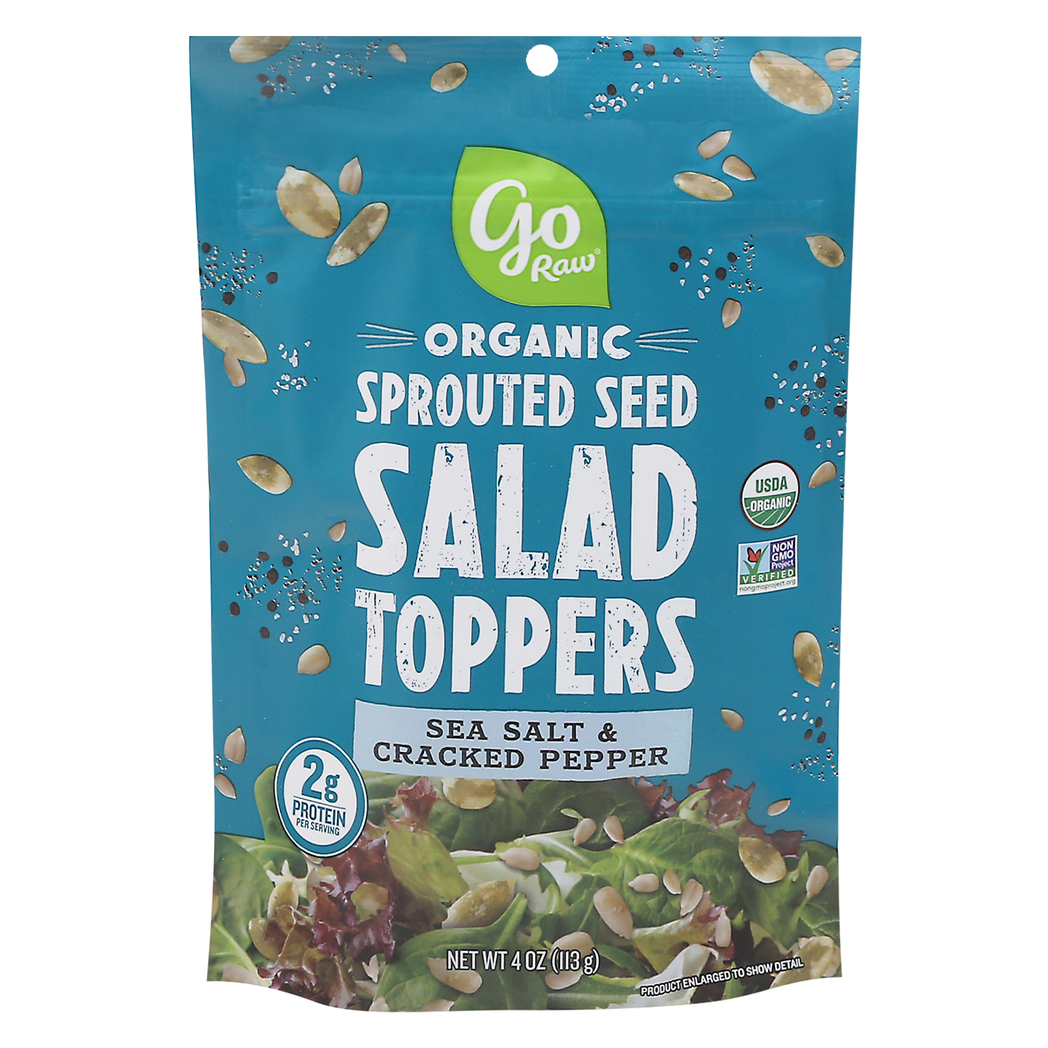 Go Raw Organic Sea Salt & Cracked Pepper Salad Toppers