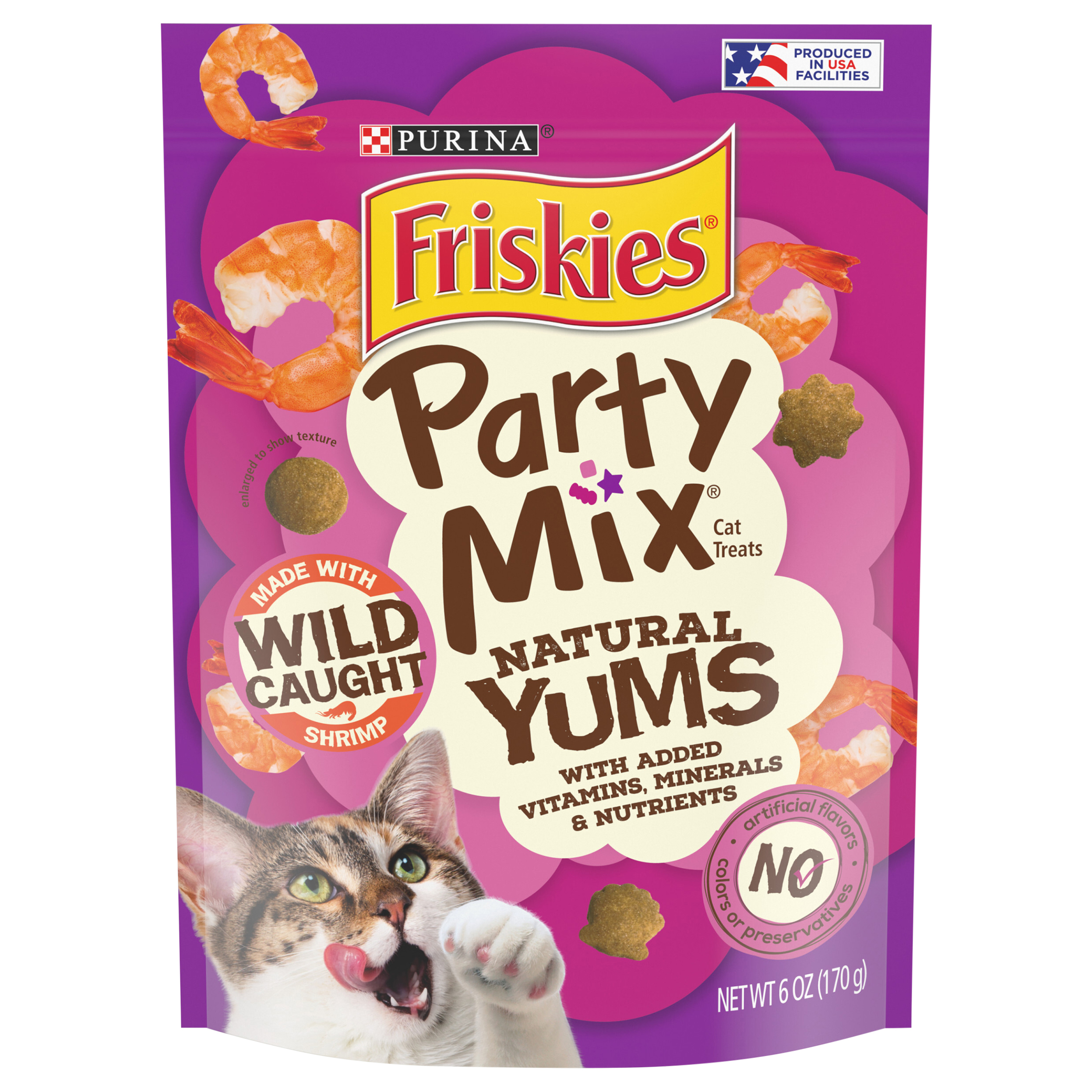 Friskies Cat Treats, Natural Yums, Shrimp, 6 Ounce