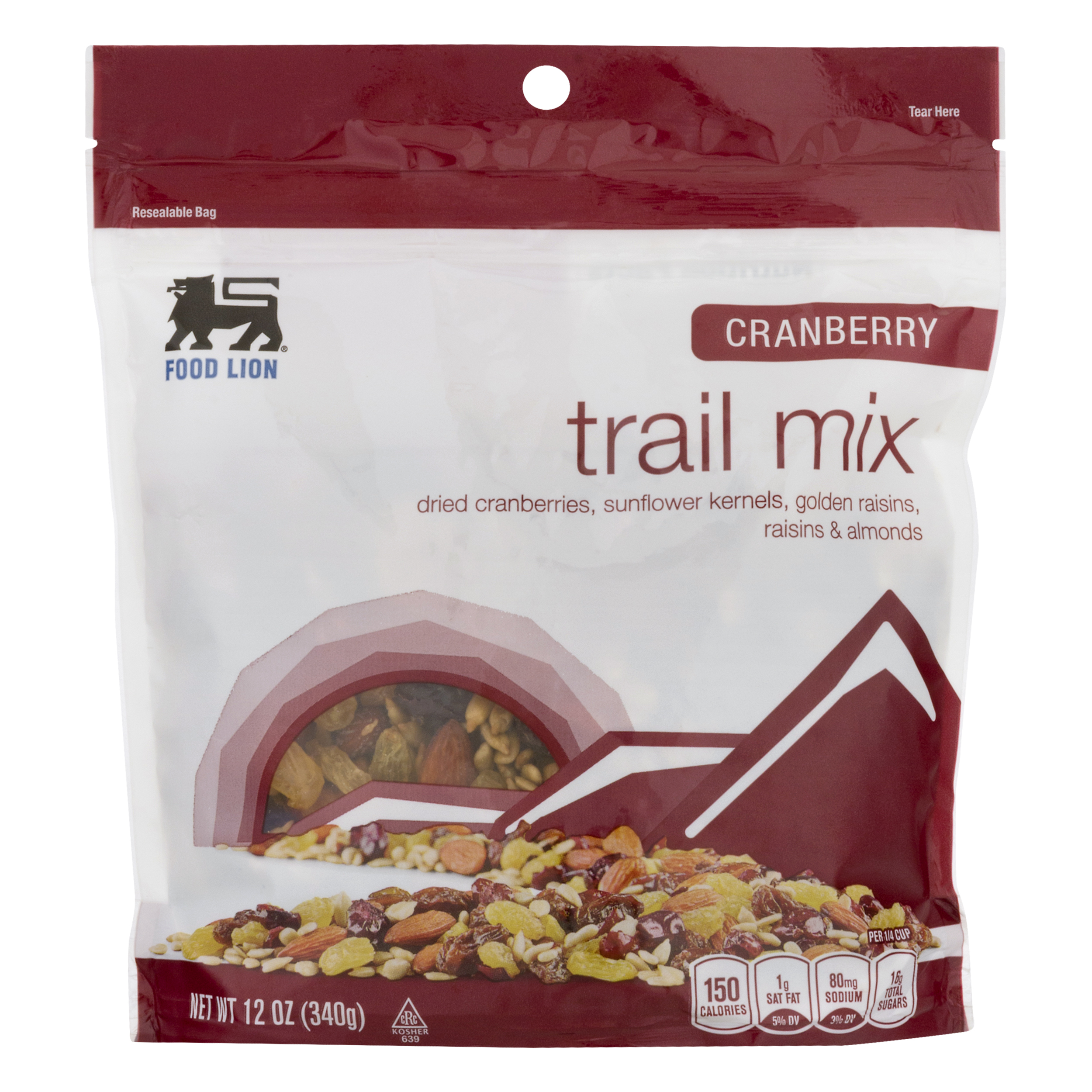 Food Lion Trail Mix, Cranberry, Pouch