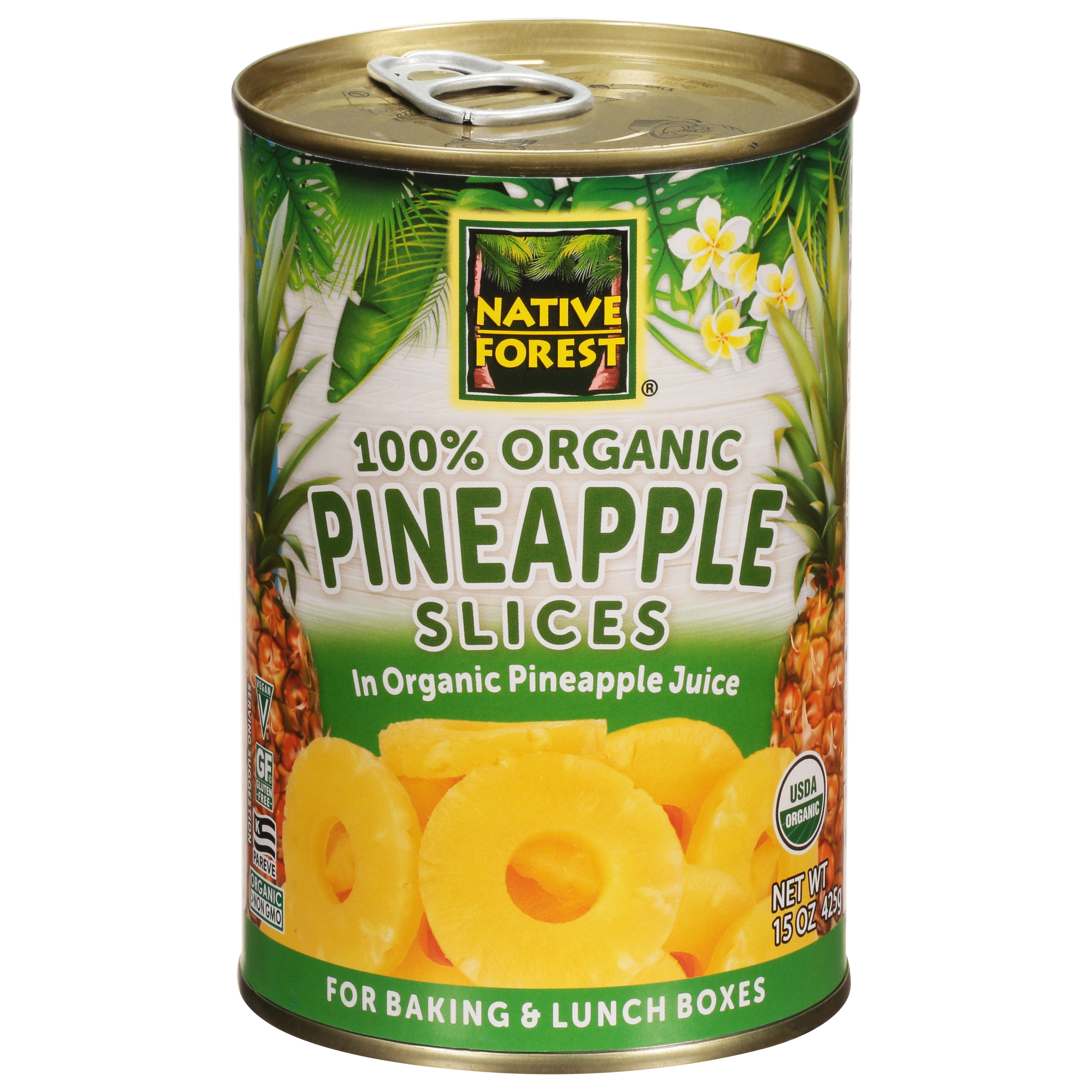 Native Forest 100% Organic Pineapple Slices