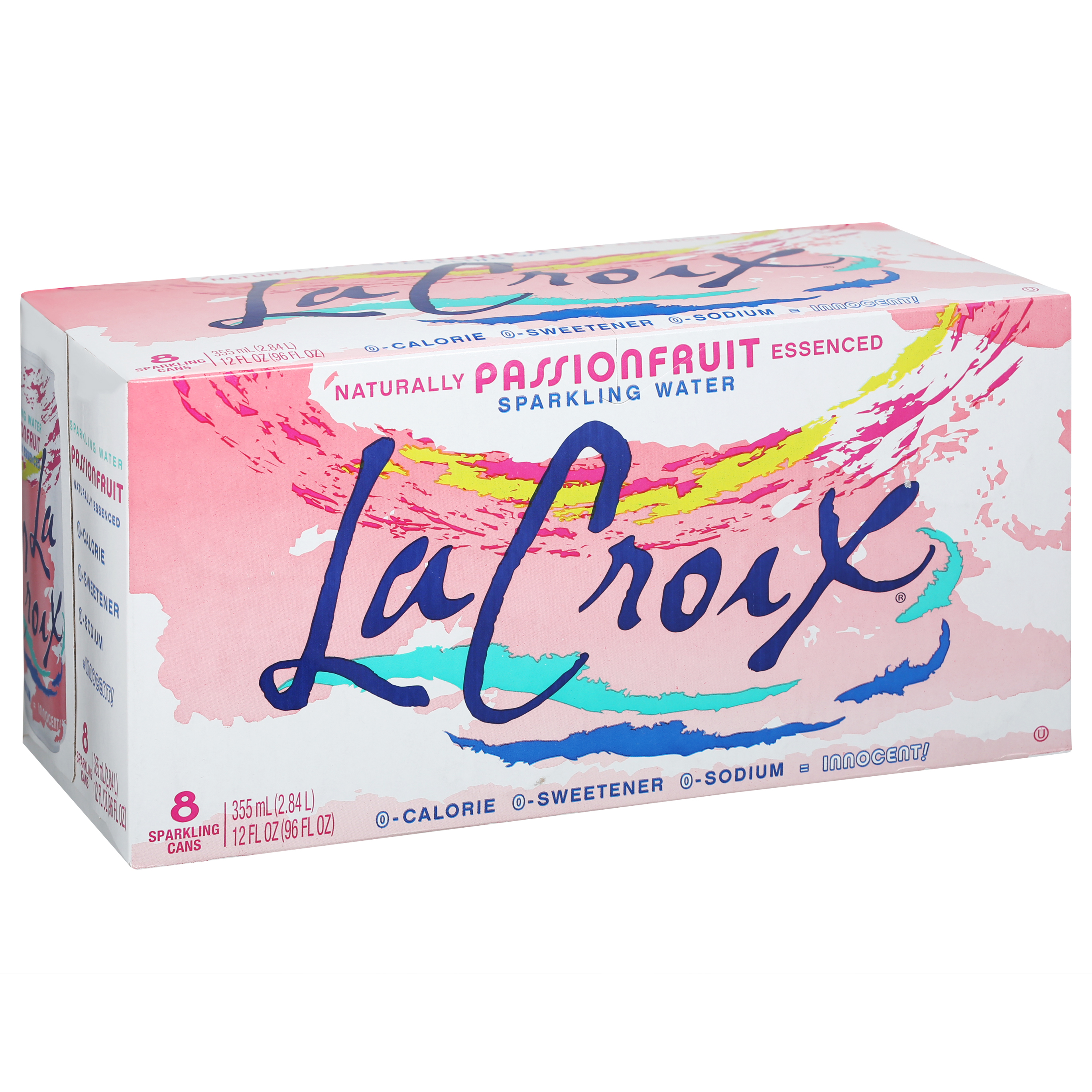 LaCroix Passionfruit Sparkling Water 8 Cans 12 fl oz ea