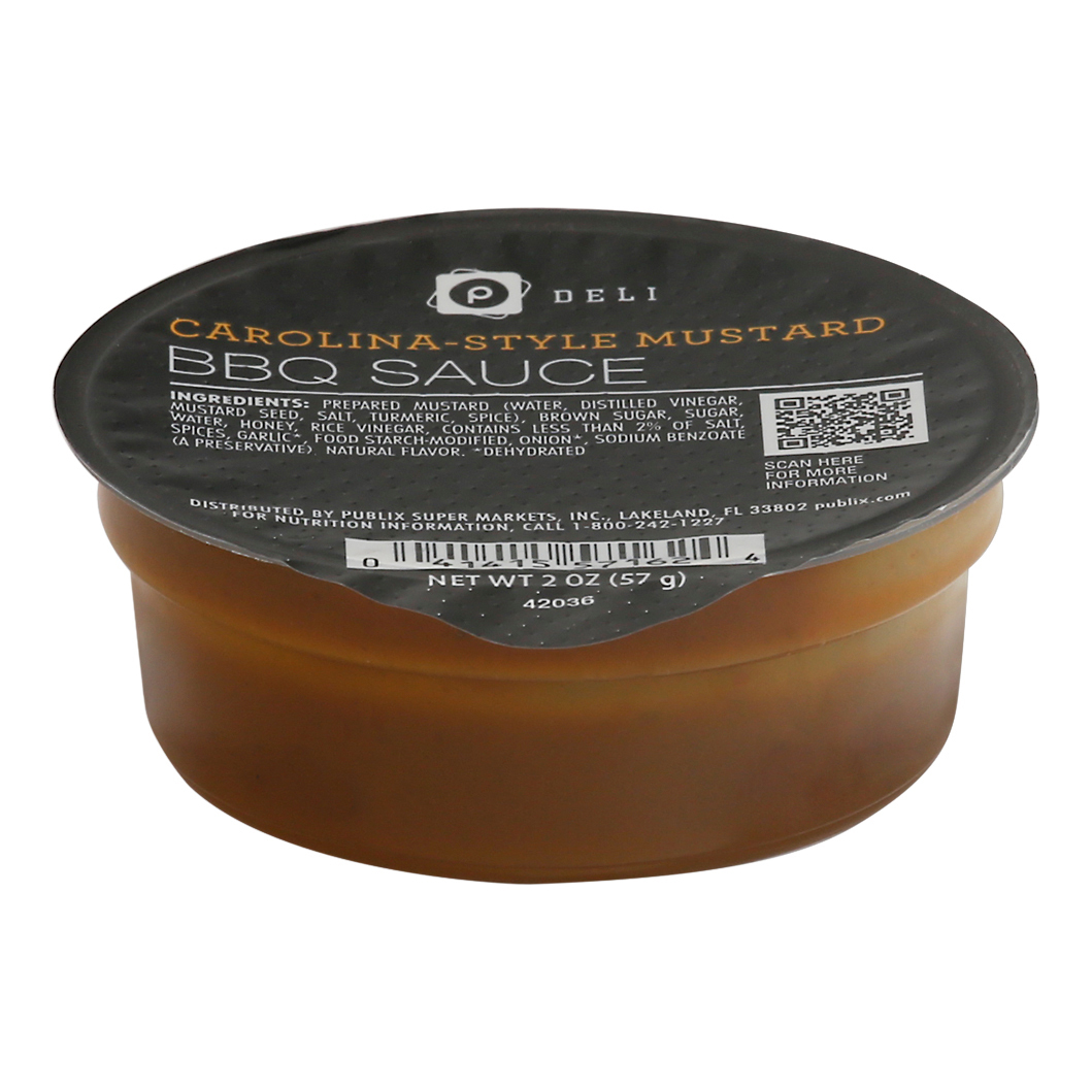 Publix Deli CarolinaStyle Mustard BBQ Sauce 2 oz